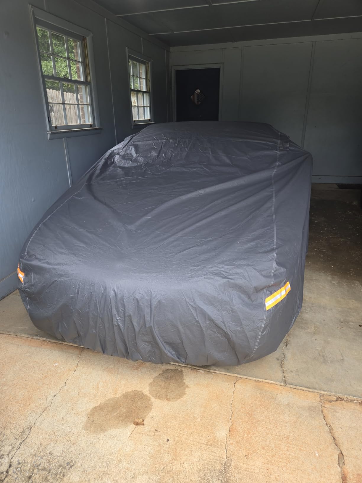 GUNHYI 16 Layers Car Cover Waterproof All Weather, Heavy Duty Outdoor Car Cover Universal Fit Sedan Lexus ES350, Tesla Model S, Lincoln MKZ, Toyota Avalon, Jaguar XJ, Ford Taurus, BMW 740i etc. customer photo 1