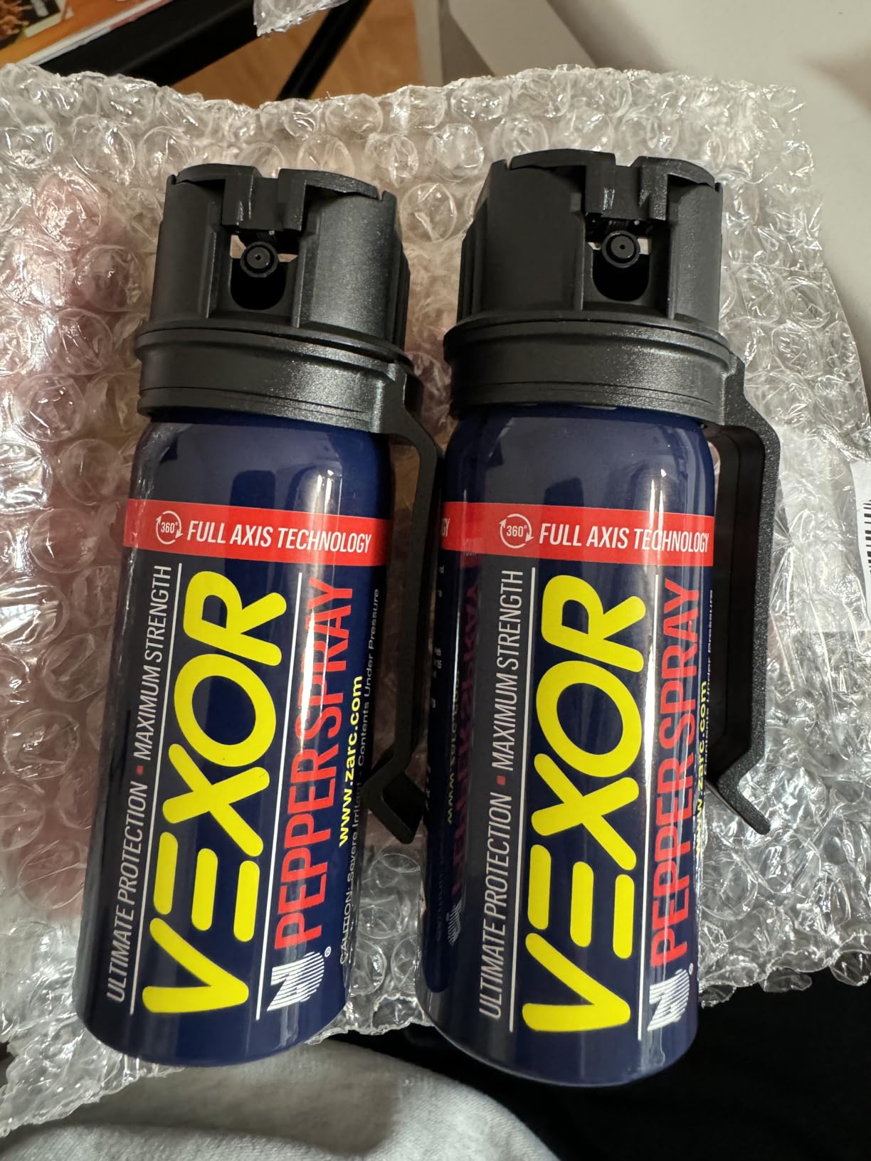 Zarc Vexor Pepper Spray with Belt Clip, 360° Full Axis Technology, Flip Top Safety, 20-Foot Range, 1.8 fl oz customer photo 2