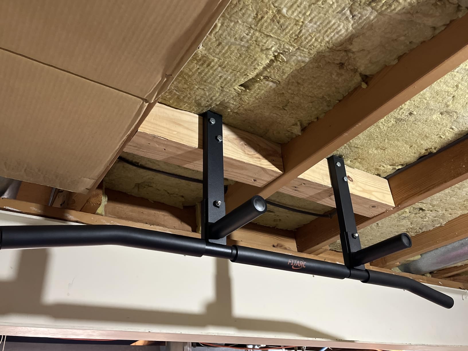 Fitarc Joist Mount Pull Up Bar, Wall Chin Up Bar Ceiling Mount for Beams, Heavy Duty Steel Construction, Home Gym Workout Equipment customer photo 1