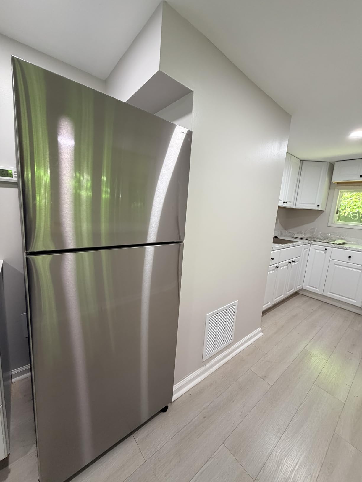 Samsung 30 Cu. Ft. Bespoke 3-Door French Door Refrigerator with AutoFill Water Pitcher, Stainless Steel, RF30BB6200QLAA customer photo 1