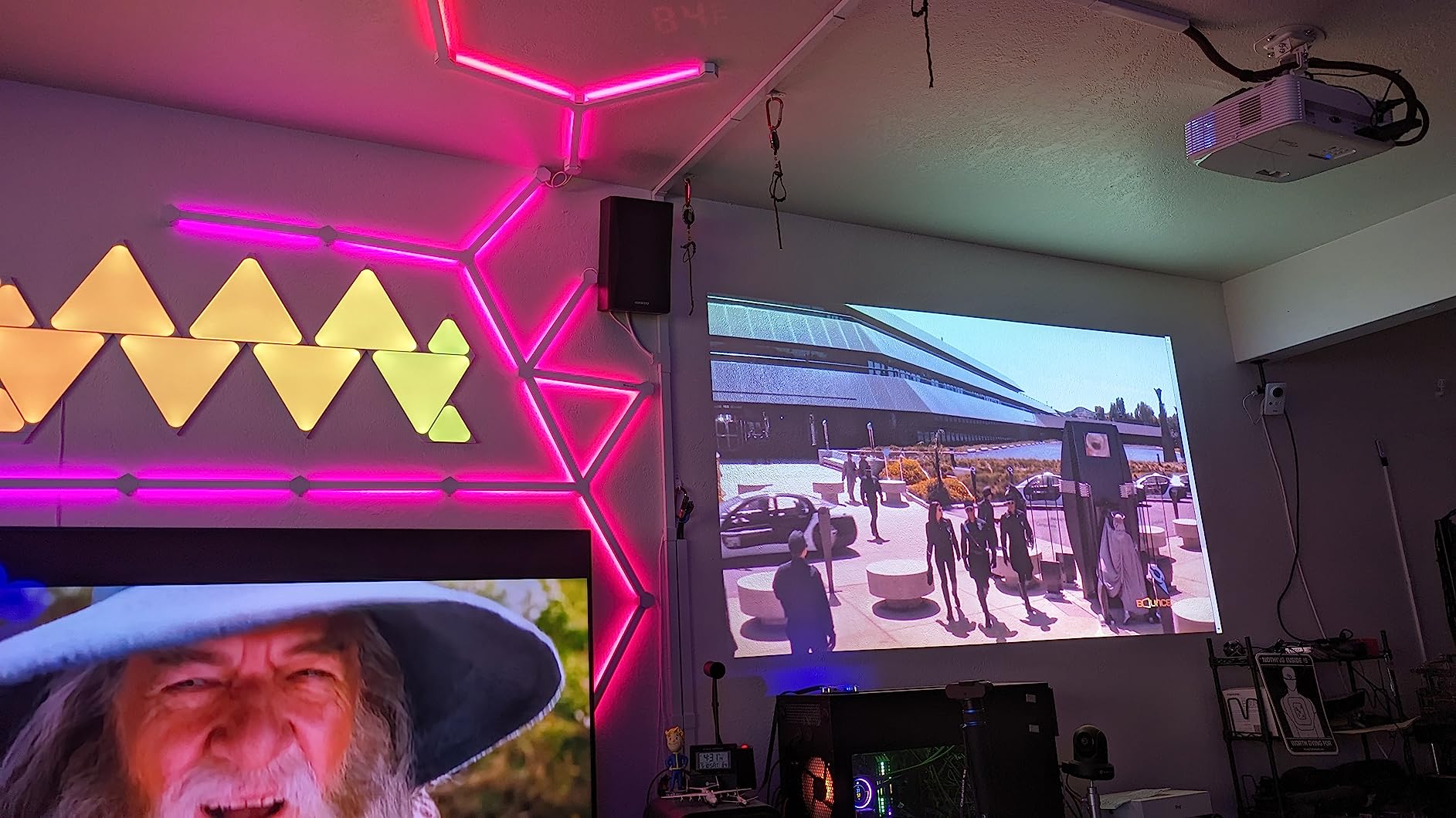 Optoma GT1080HDRx Short Throw Gaming Projector - Bright 3,800 Lumens for Day and Night, 1080p and HDR support with 4K UHD input, Enhanced Gaming Mode for 1080p 120Hz Gameplay at 8.4ms customer photo 1