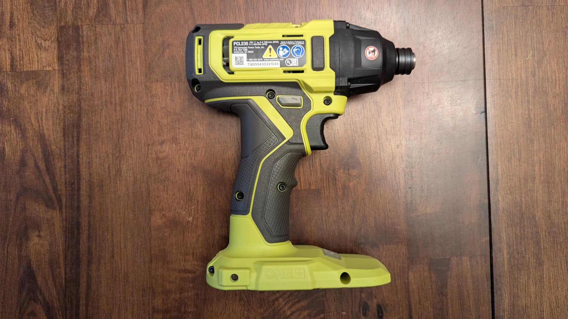 Ryobi ONE+ 18V Cordless 1/4 in. Impact Driver - 1,800 in-lbs Torque, Tool Only (PCL235B) customer photo 2