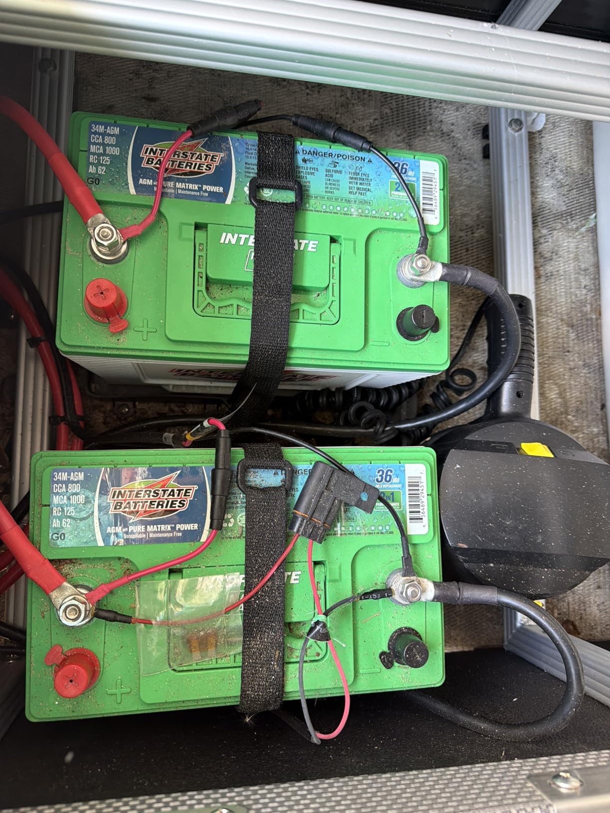 Interstate Batteries Marine/RV Battery 12V 62Ah 800CCA (34M-AGM) Dual Purpose Power Pure Lead AGM RV & Marine Starting Replacement Battery (Group Size 34M) Boats, RV's customer photo 1