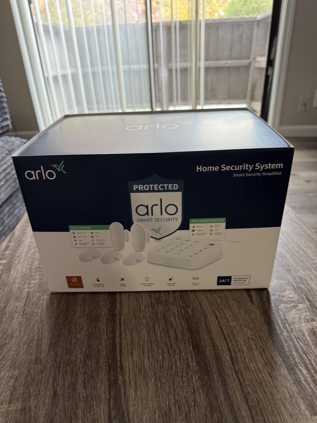 Home Security System - Alarm System with Wired Keypad Sensor Hub, 5 8-in-1 Sensors & Yard Sign - No Contract Required - DIY Installation - White, SS1501 customer photo 2