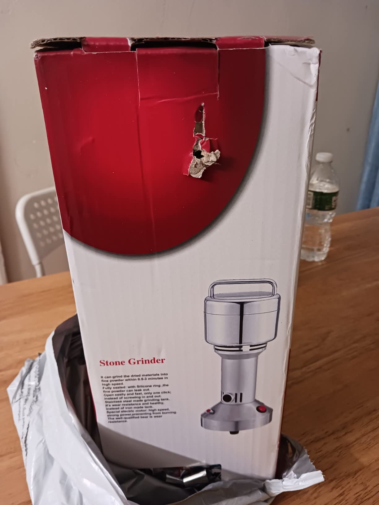 Electric Grain Mill Grinder 2000g High-speed Grain Spice Herb 3500W Dry Grinder Machine 304 Stainless Steel Superfine powder high-speed grain mill 36000r/min for Kitchen Home and Commercial customer photo 1
