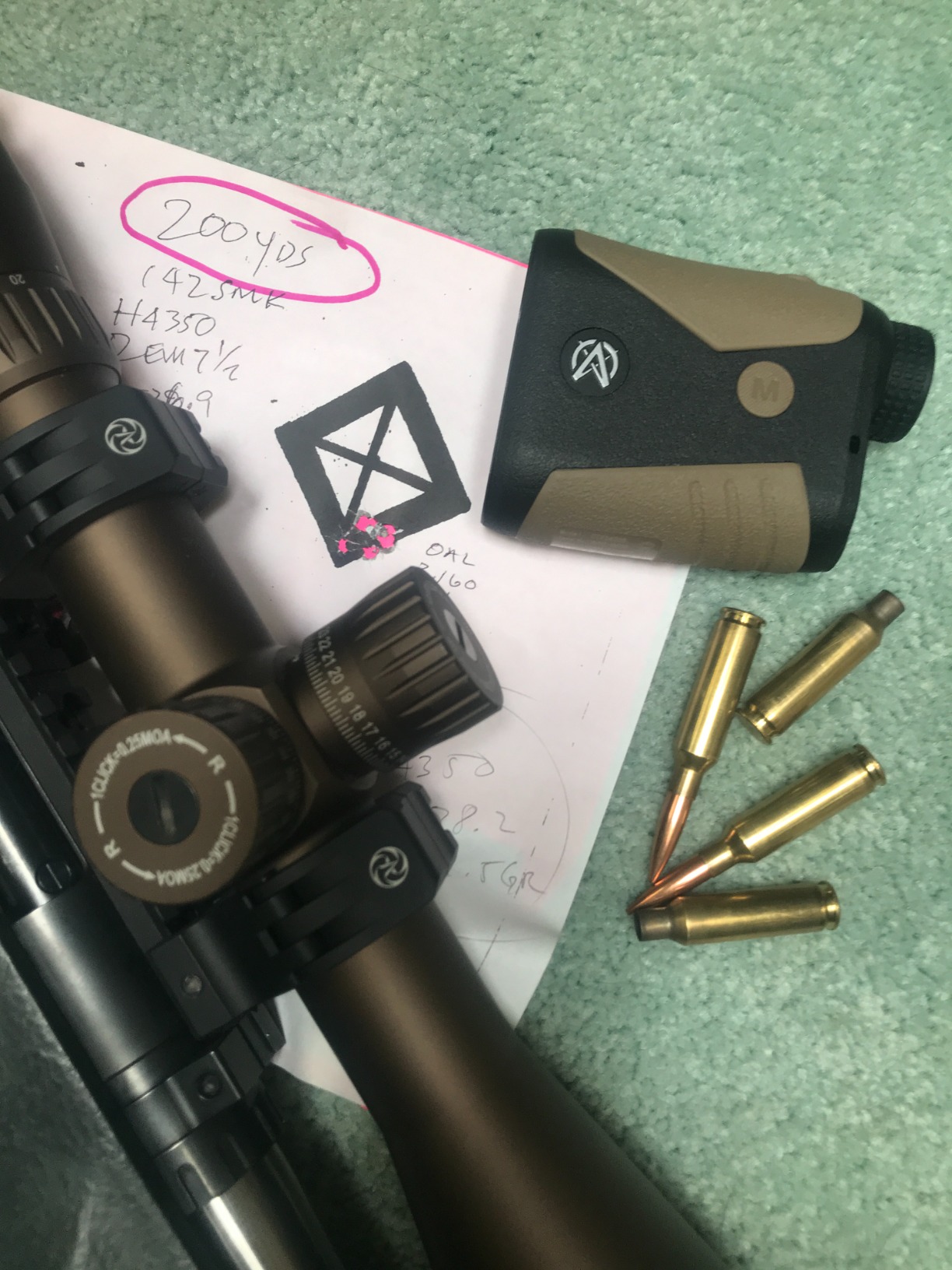 Astra Optix OTX2400B/A 2400yd Laser Rangefinder for Hunting, Shooting, & Golf, Red OLED Display Fast 0.1s and Accurate +/-1 yd with Ballistics/Applied Ballistics, Class 1 905nm 0.25m, Eye-Safe Laser customer photo 1