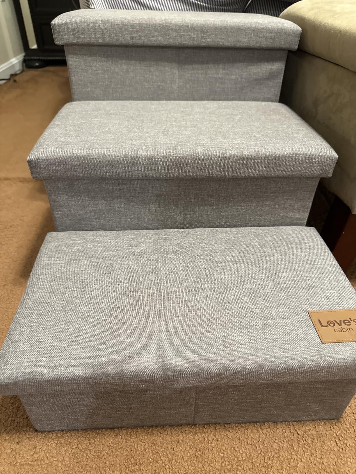 Love's cabin Dog Stairs for High Bed 18