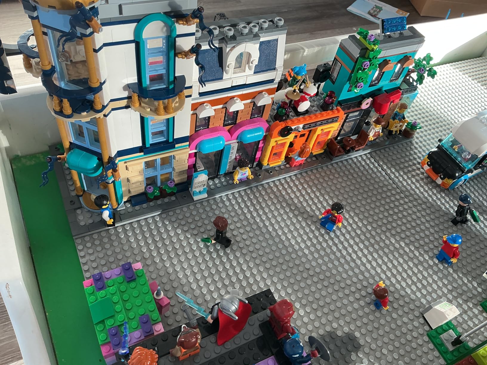 LEGO Creator 3-in-1 Main Street Building Toy Set (31141) - Features a Toy City Art Deco Building, Market Street Hotel, Cafe Music Store and 6 Minifigures, Endless Play Possibilities customer photo 1