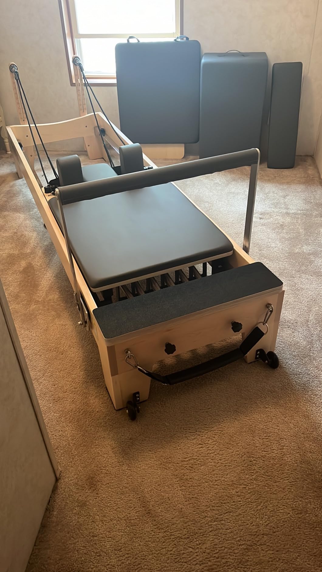 Pilates Reformer, Pilates Reformer Equipment with Reformer Accessories, Reformer Box, Padded Jump Board, Reformer Pilates Machine for Home Workouts customer photo 1