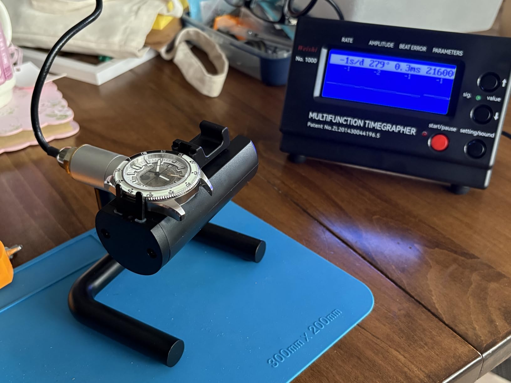 Watch Tester Timegrapher No.1000, Watch Timing Machine Calibration for Mechanical Watches customer photo 2