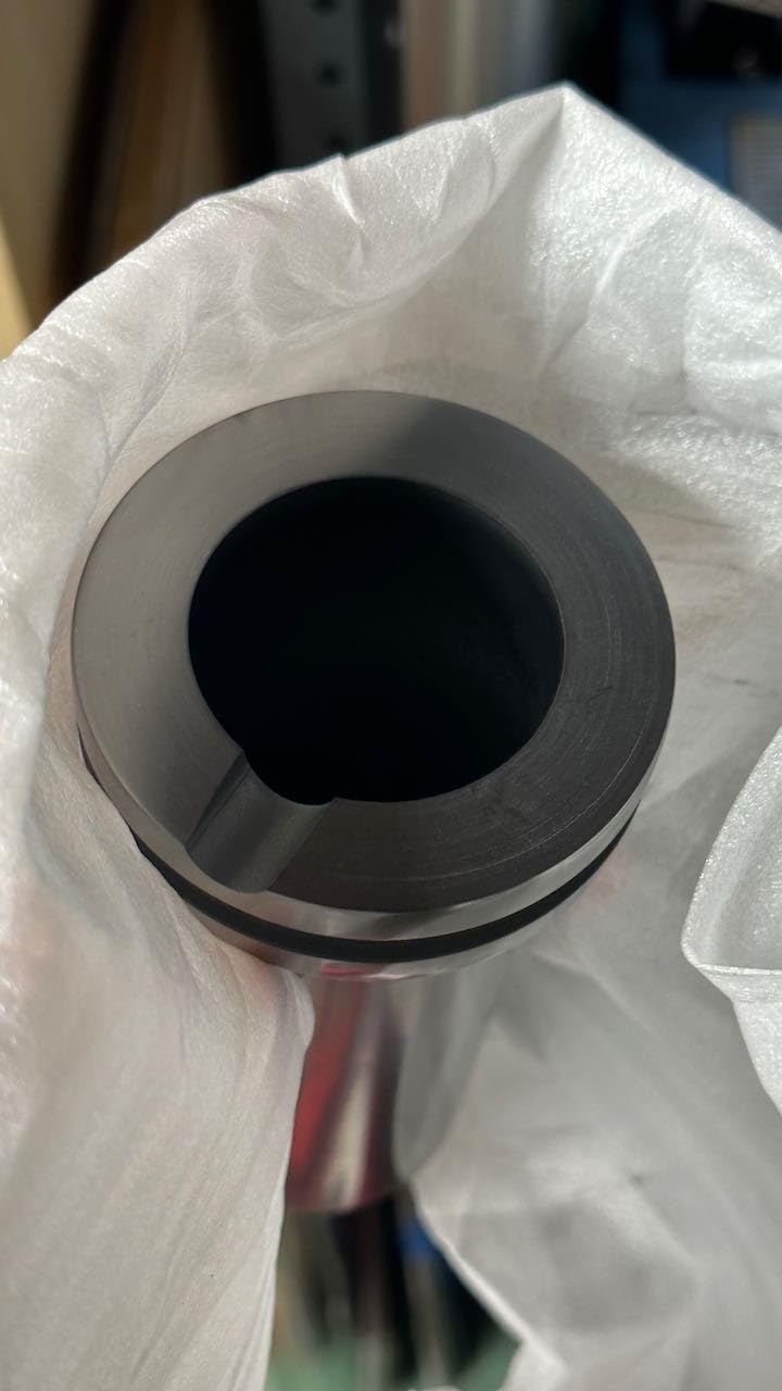 Deruilong Graphite Crucible, 1kg/2kg High Purity Graphite Crucible, Melting Gold, Silver, Copper, Furnace Casting Mould Melt Jewelry Tools customer photo 2