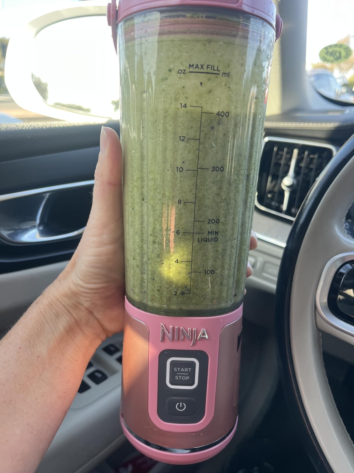 Ninja BC151NV Blast Portable Blender, Cordless, 18oz. Vessel, Personal Blender for Shakes & Smoothies, BPA Free, Leakproof Lid & Sip Spout, USB-C Rechargeable, Dishwasher Safe Parts, Denim Blue customer photo 2
