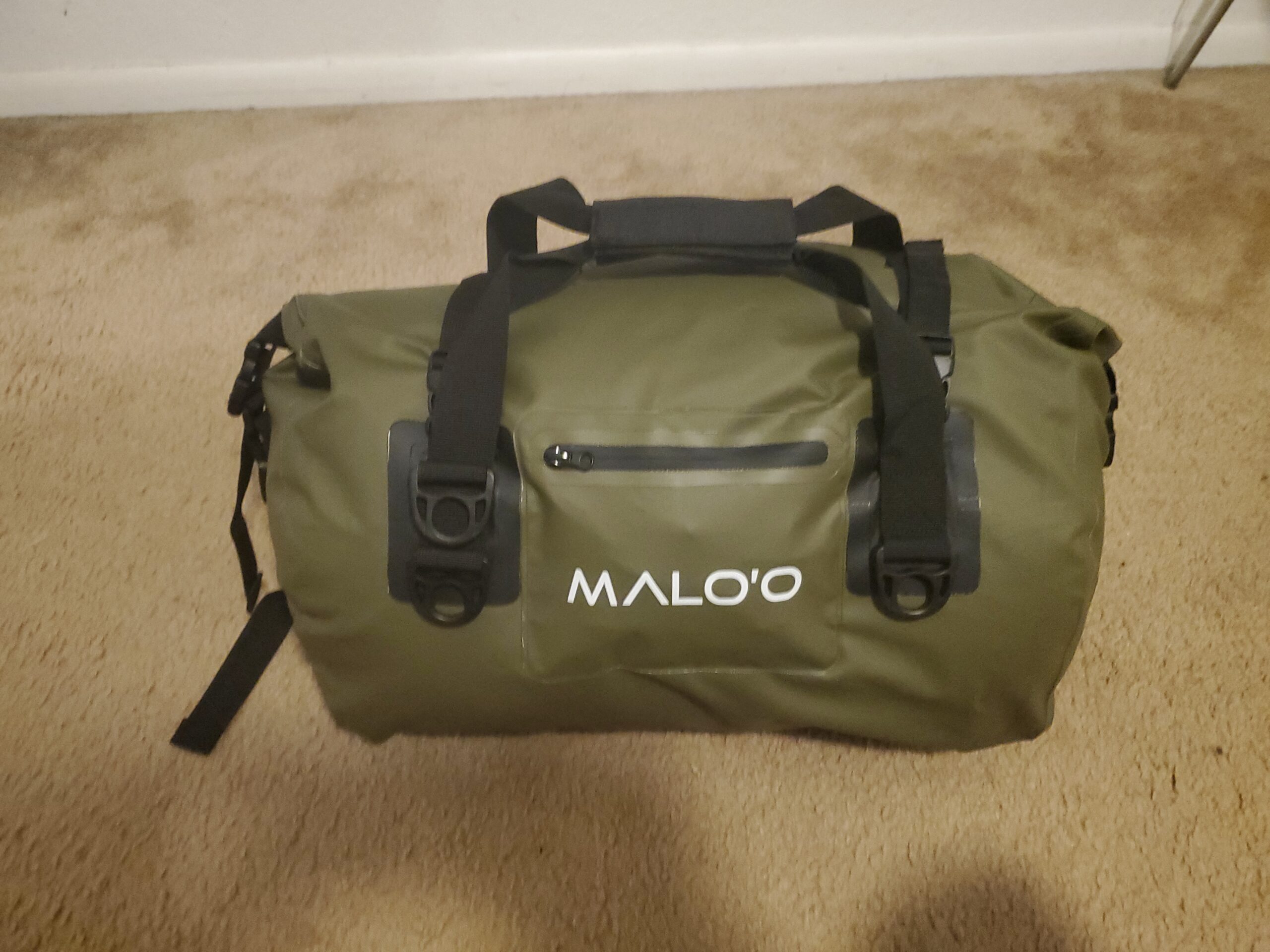 Malo'o Waterproof Dry Duffel, Heavy-Duty Roll Top Waterproof Gear Bag with Shoulder Strap & Molle Loops, Marine Duffel for Kayaking, Boating, Camping, Beach & Travel, Black, 100L customer photo 1