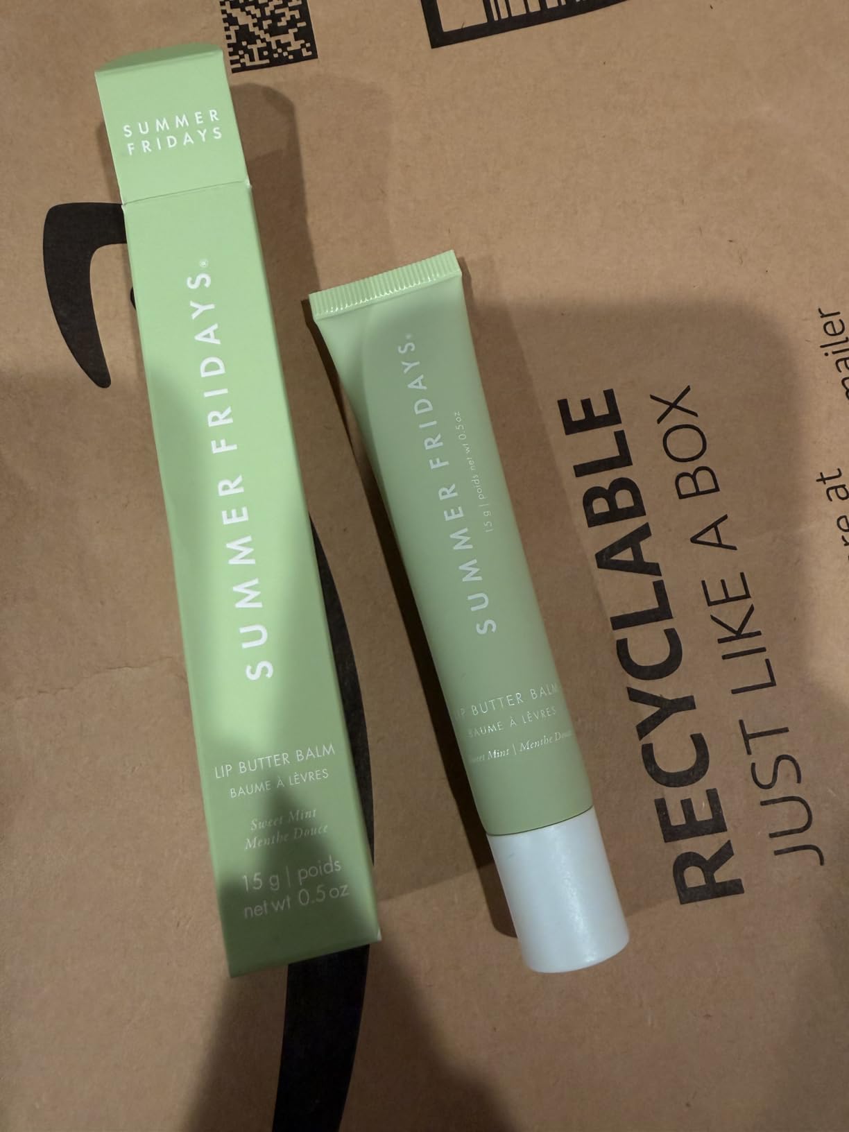 Summer Fridays Lip Butter Balm - Moisturizing Lip Gloss for Instant Shine + Sheer Color - With Nourishing Shea Butter - Vegan - Pink Sugar customer photo 1