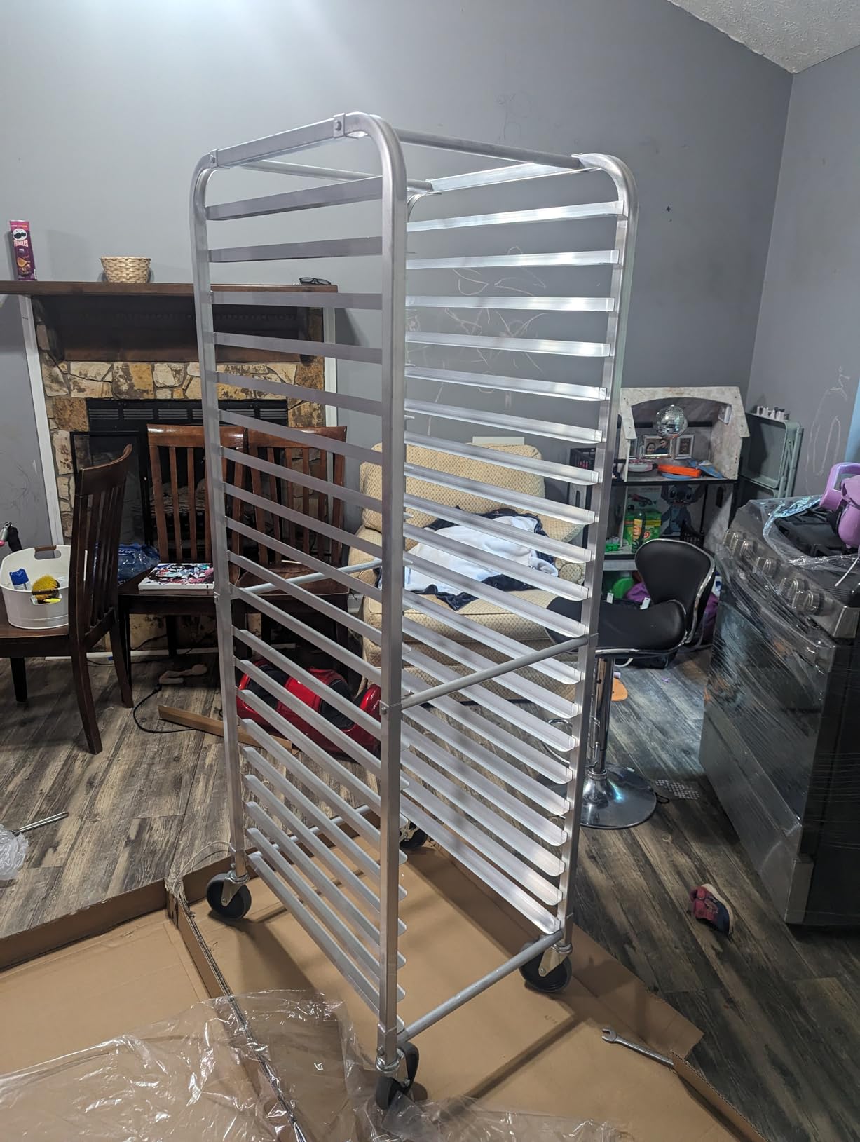 Winco Aluminum Sheet Pan/Bun Rack, 3