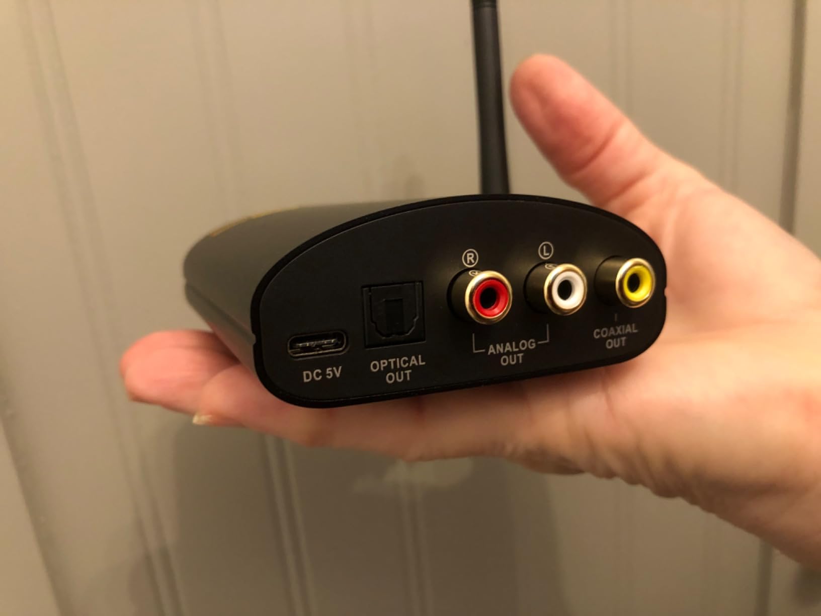 1Mii DS500 Hi-Res Bluetooth 5.3 Receiver, 32-Bit/384kHz Audiophile DAC, Lossless LDAC & aptX HD, OLED Display, Built-in EQ, RCA/Optical/Coaxial Out for Home Stereo, AV Receiver & Amplifier customer photo 1