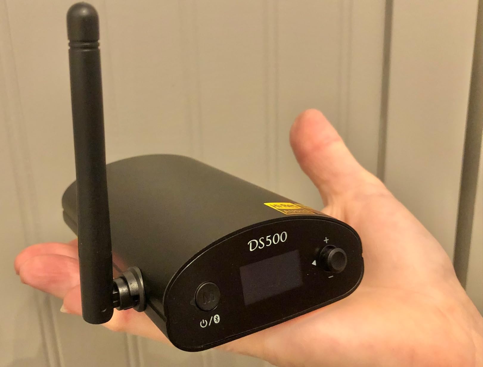 1Mii DS500 Hi-Res Bluetooth 5.3 Receiver, 32-Bit/384kHz Audiophile DAC, Lossless LDAC & aptX HD, OLED Display, Built-in EQ, RCA/Optical/Coaxial Out for Home Stereo, AV Receiver & Amplifier customer photo 2