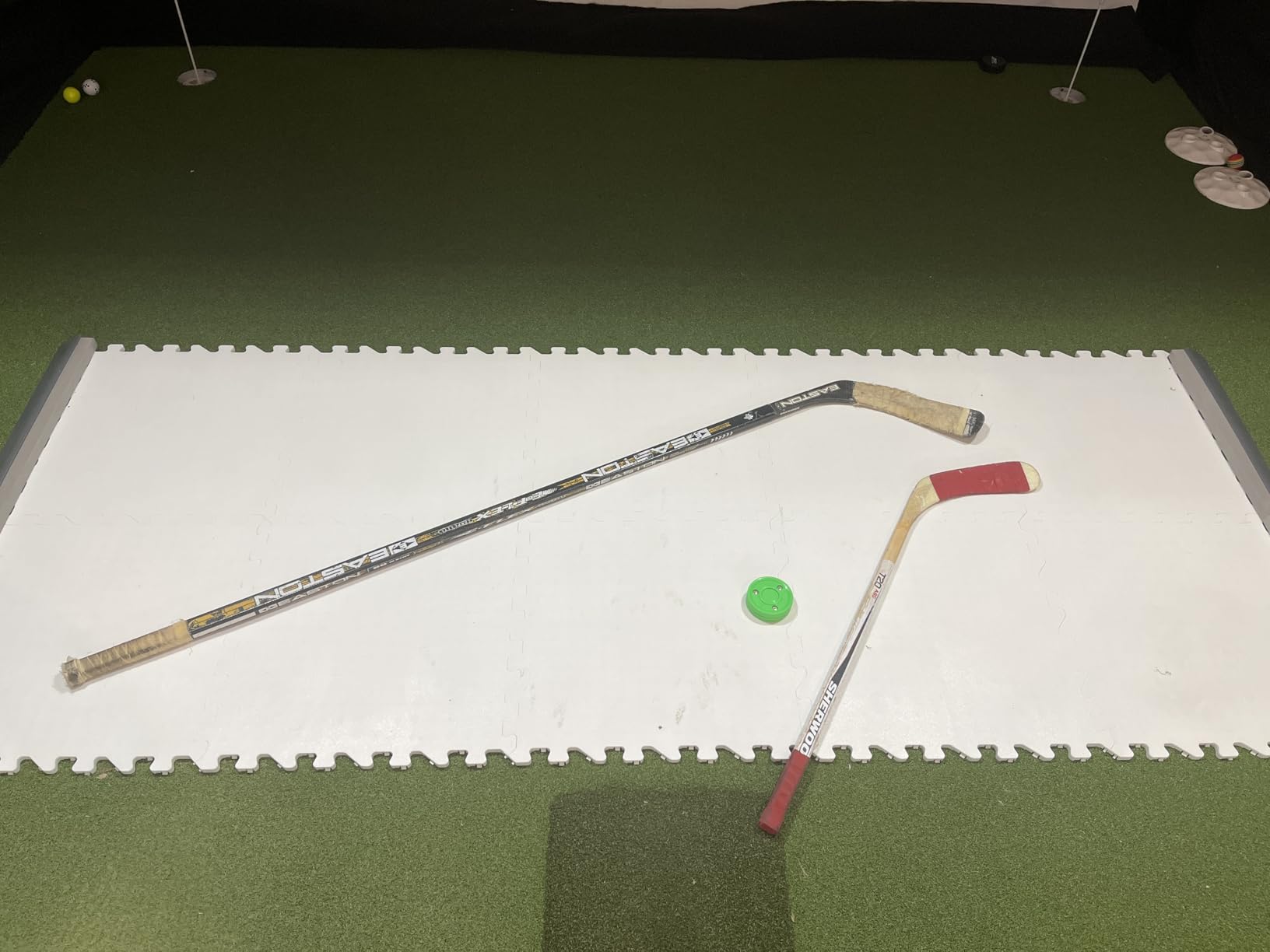Potent Hockey Synthetic Ice Tiles | Easy-to-Install Skateable Ice Tiles for Hockey Training | Expandable Artificial Rink for Indoor and Outdoor Year-Round Skating customer photo 1