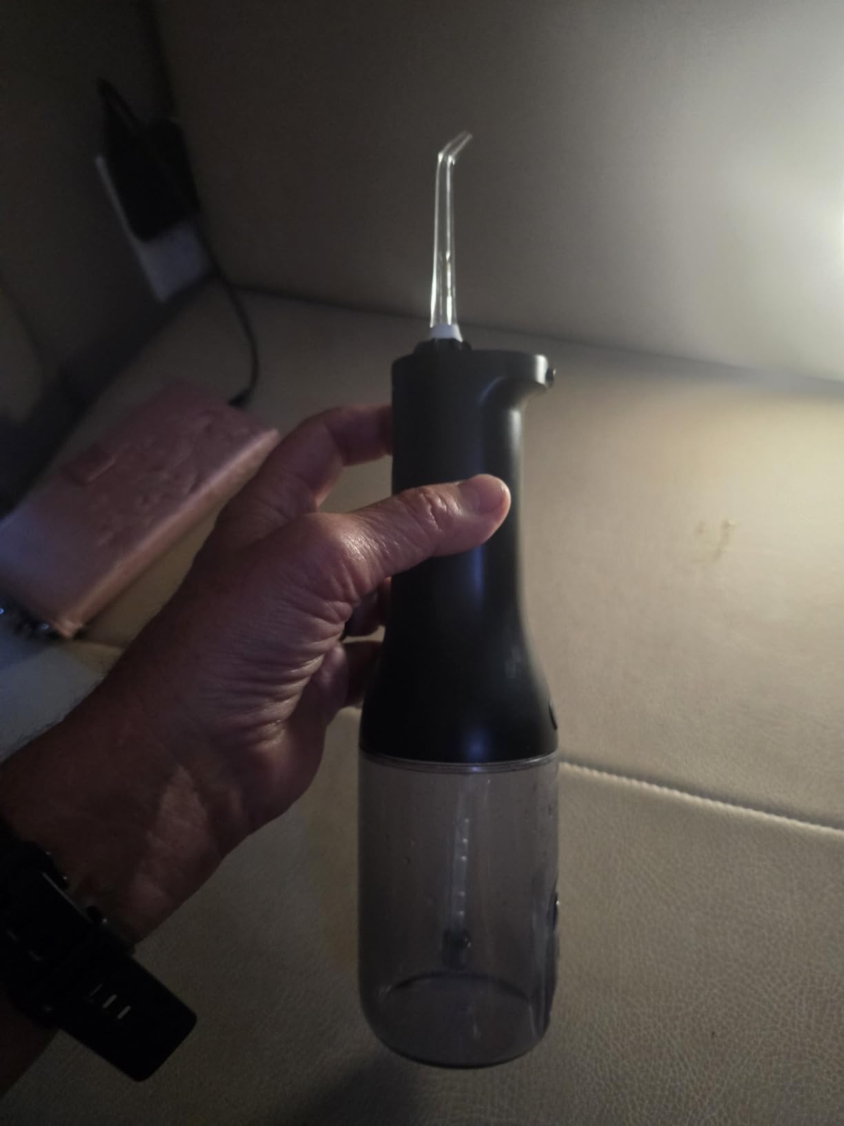 Philips Sonicare Cordless Power Flosser 3000 - Water Flosser with Innovative Quad Stream Technology, Oral Irrigator with 2 Flossing Modes and 3 Pressure Levels, IPX7 Waterproof, Black, HX3826/23 customer photo 1