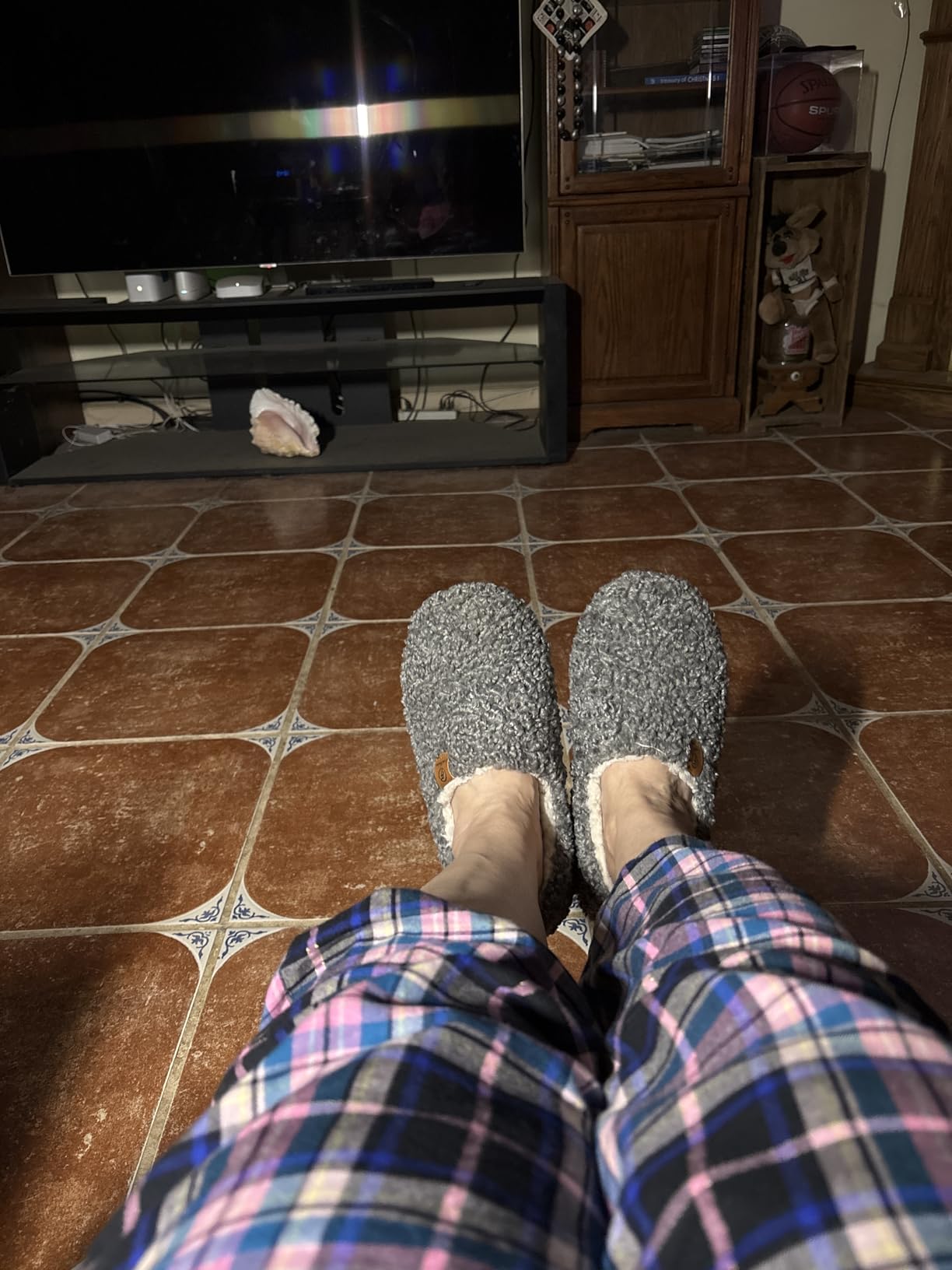 EverFoams Women's Soft Curly Full Slippers Memory Foam Lightweight House Shoes Cozy Loafer with Polar Fleece Lining customer photo 2