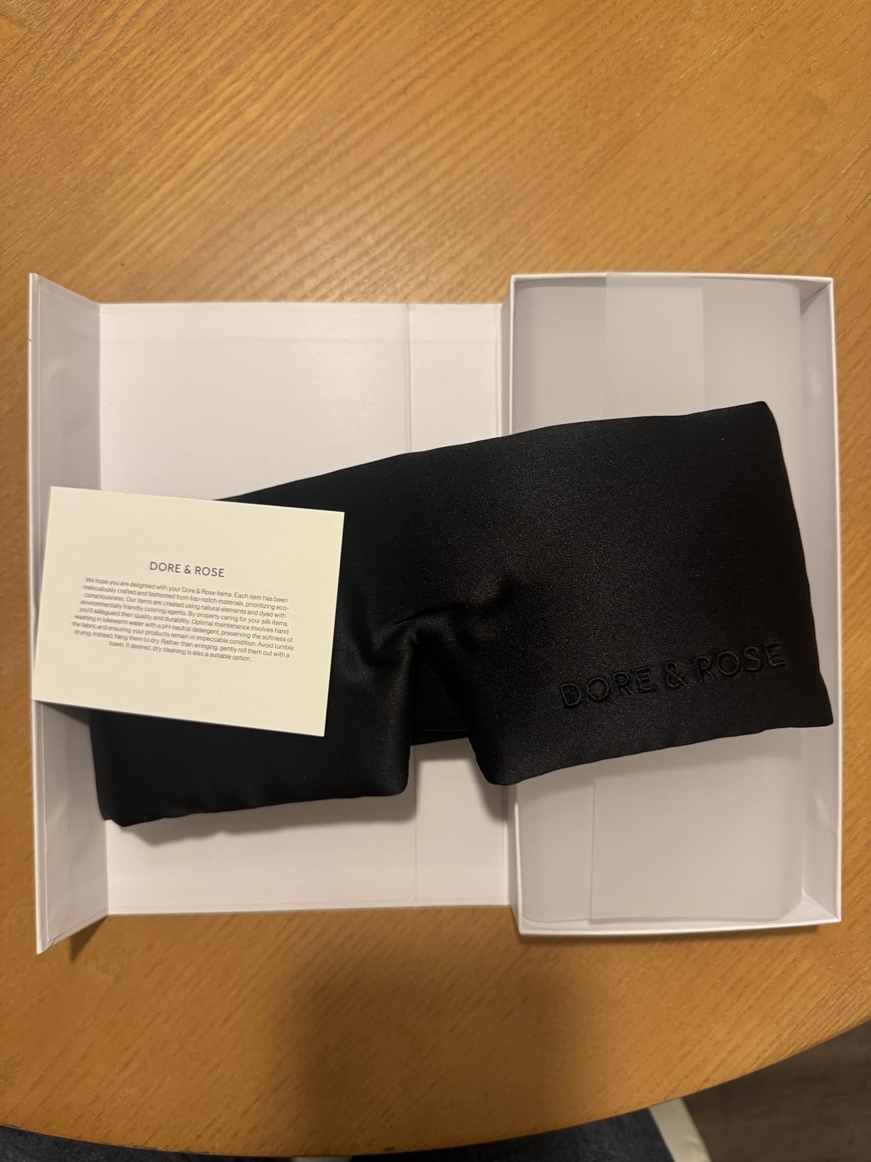 Dore & Rose Deep Sleep Mask for Women and Men - 23 Momme Mulberry Silk Eye Mask for Sleeping and Travel, 100% Blackout, Adjustable Strap, Cooling Soft Black Silk Eyemask Award-Winning Luxury customer photo 1