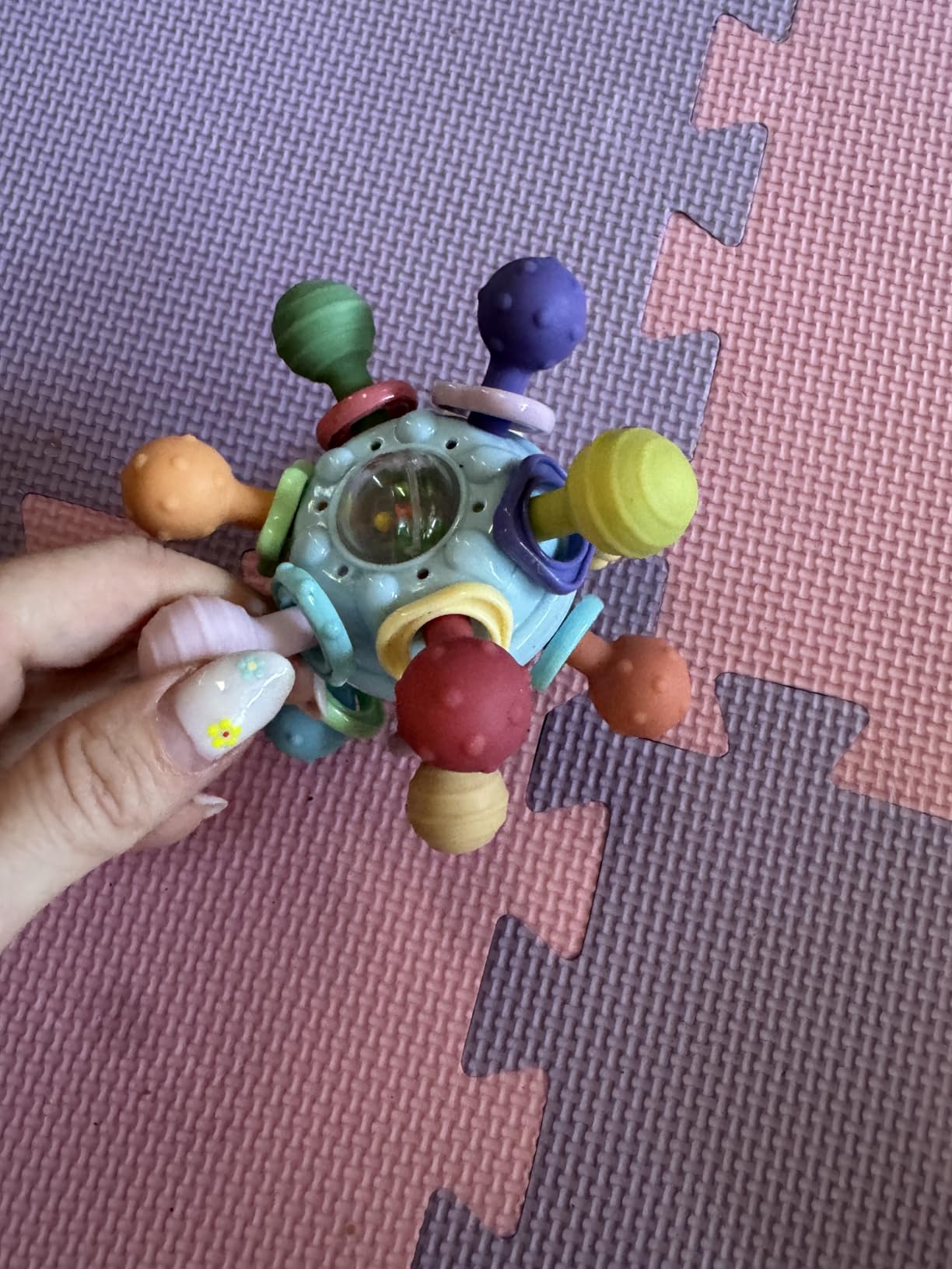 Baby Montessori Sensory Toys for 0-6 6-12 Months, Baby Teether Teething Toys for Babies 0 3 6 9 12 18 Months, Newborn Infant Learning Developmental Toys Gifts for 1 2 Year Old Boys Girls customer photo 2