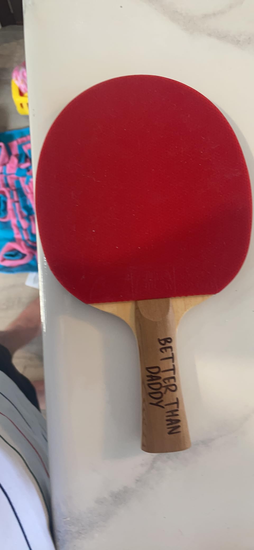 Professional Custom Ping Pong Paddle | Dominate with Our Olympic & Tournament Legal 5-Ply Paddle | Custom Message, Font, & Color | Personalized Ping Pong Paddle | Custom Table Tennis Racket customer photo 2