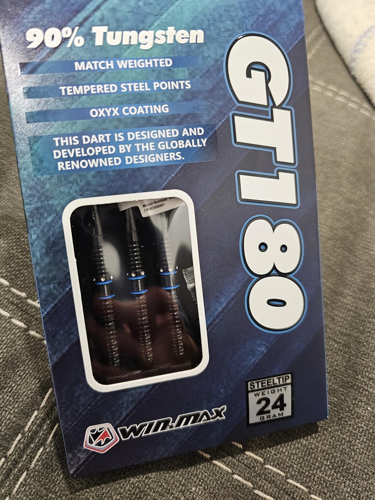 WIN.MAX Darts Metal Tip Set - 90% Tungsten Steel Tip Darts Set Professional 20/22/23/24/26/28 Grams Pro Dart Set with Extra 3 Flights customer photo 2