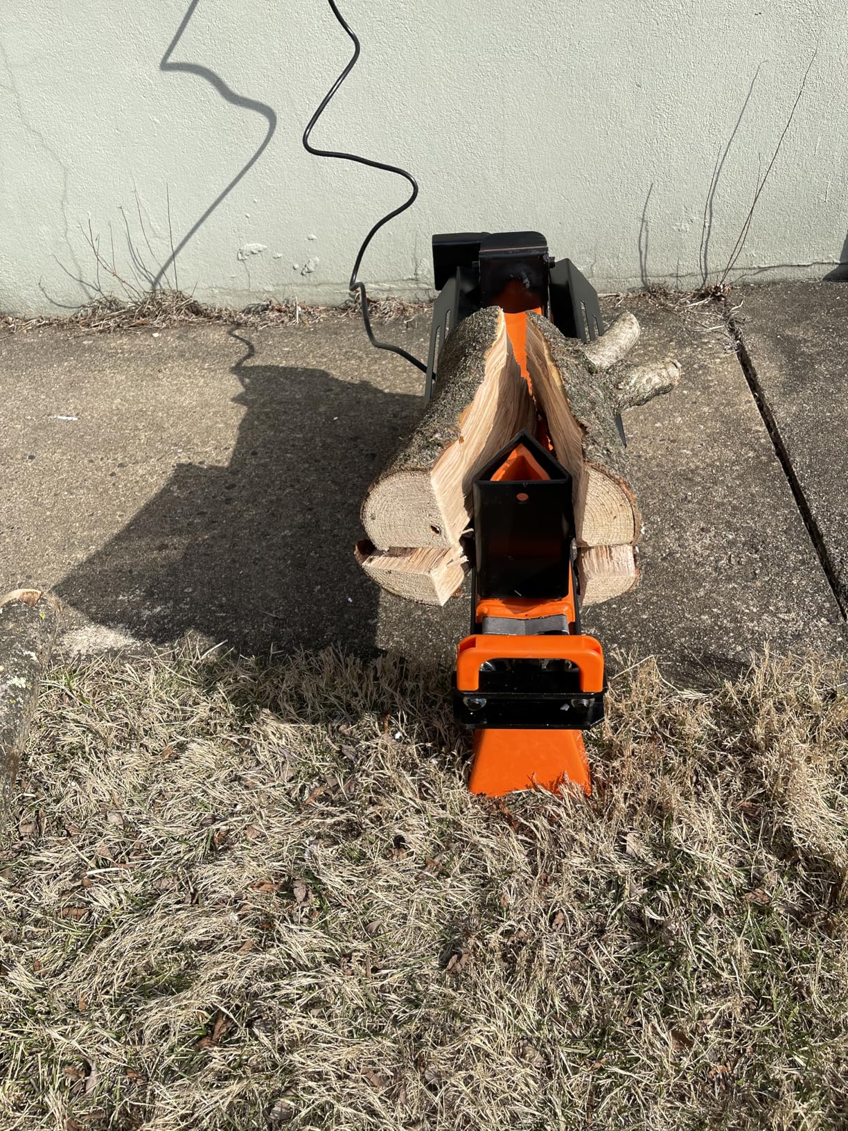 PROYAMA Log Splitter 6.5 Ton, Wood Splitter Electric Powered 15Amp, with Hydraulic Ram, Electric Firewood Splitting Machine, Horizontal customer photo 3