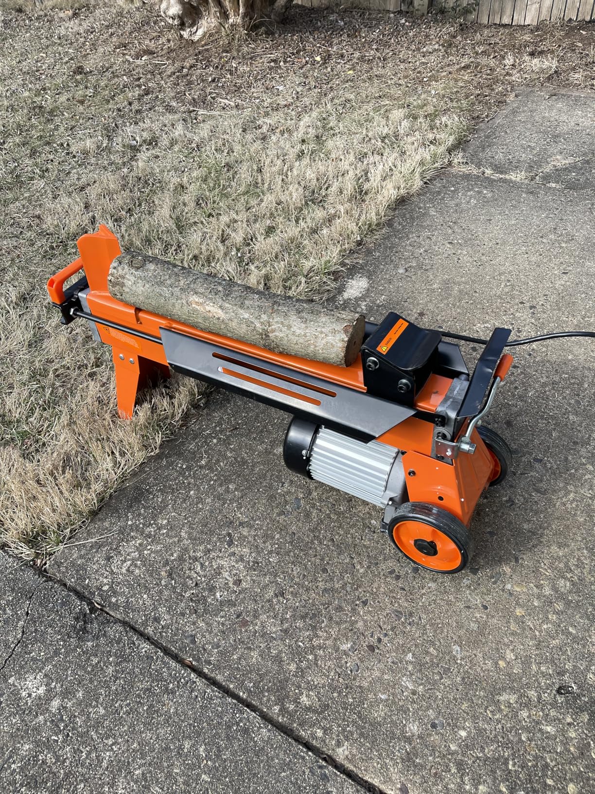 PROYAMA Log Splitter 6.5 Ton, Wood Splitter Electric Powered 15Amp, with Hydraulic Ram, Electric Firewood Splitting Machine, Horizontal customer photo 4