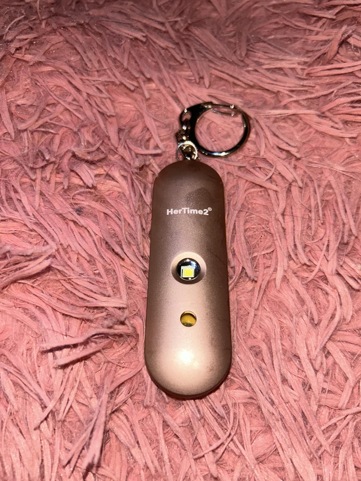 HerTime2 Personal Safety Alarm for Women - Loud Self Defense Siren, Waterproof Keychain with Strobe Light - Battery Powered, Black customer photo 2
