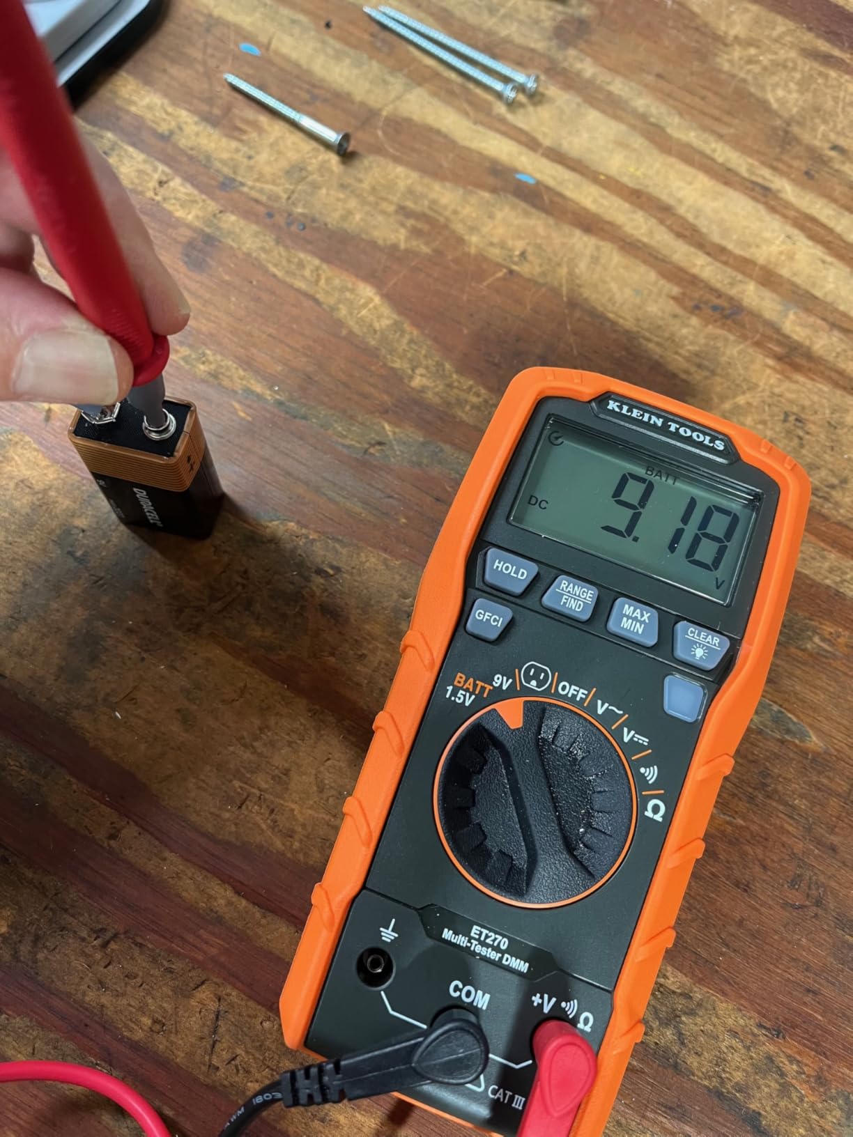 Klein Tools ET270 Auto-Ranging Digital Multi-Tester, AC/DC, Resistance, Continuity, GFCI Receptacle Tester with Test Leads and Receptacle Cord customer photo 2