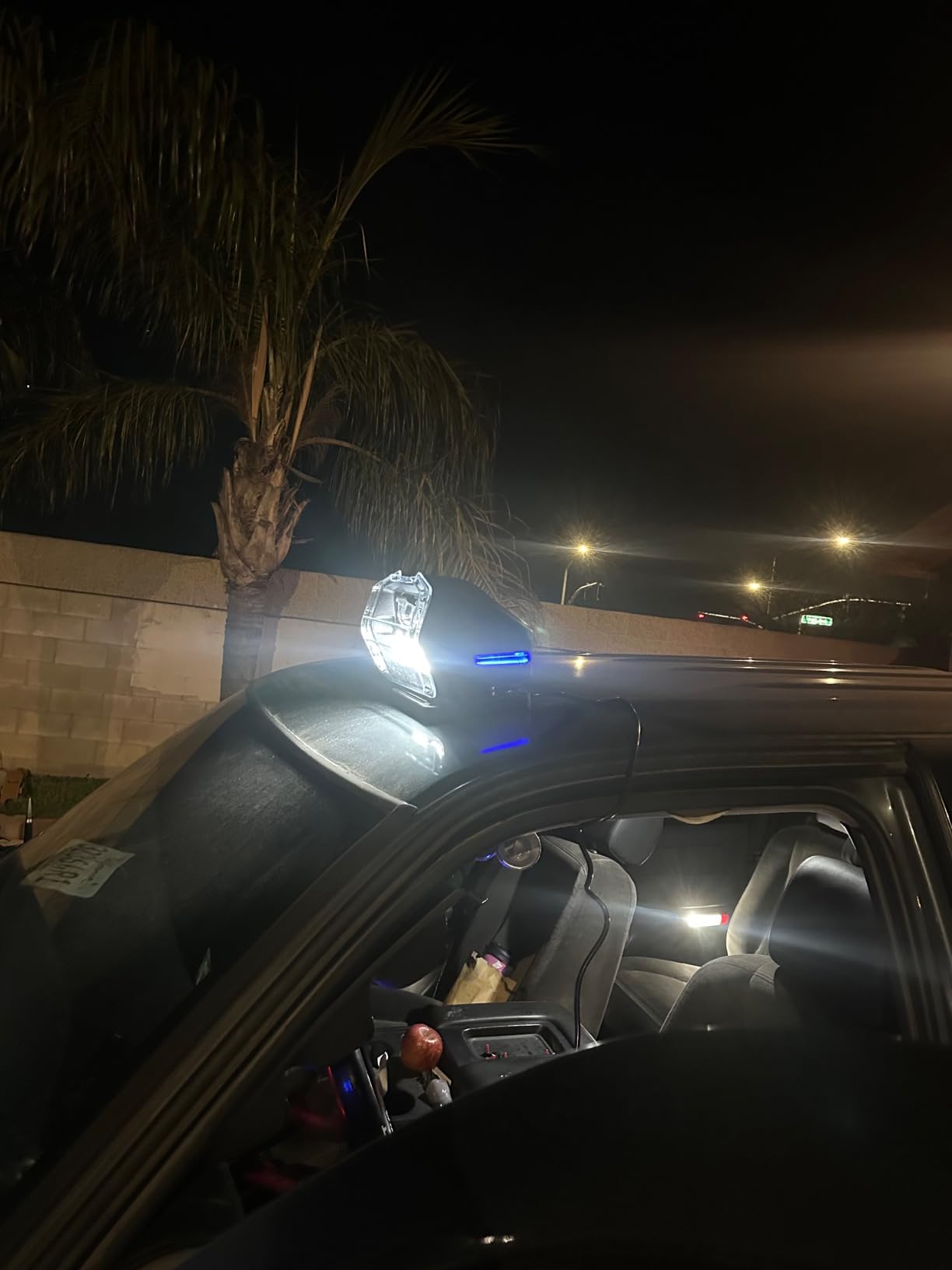 MOVOTOR LED Search Light Wireless Remote Control 360°Rotating Automatic Search Spotlight with Strong Magnetic Base Permanent Mount for Boat Marine Truck Off road SUV-White customer photo 1