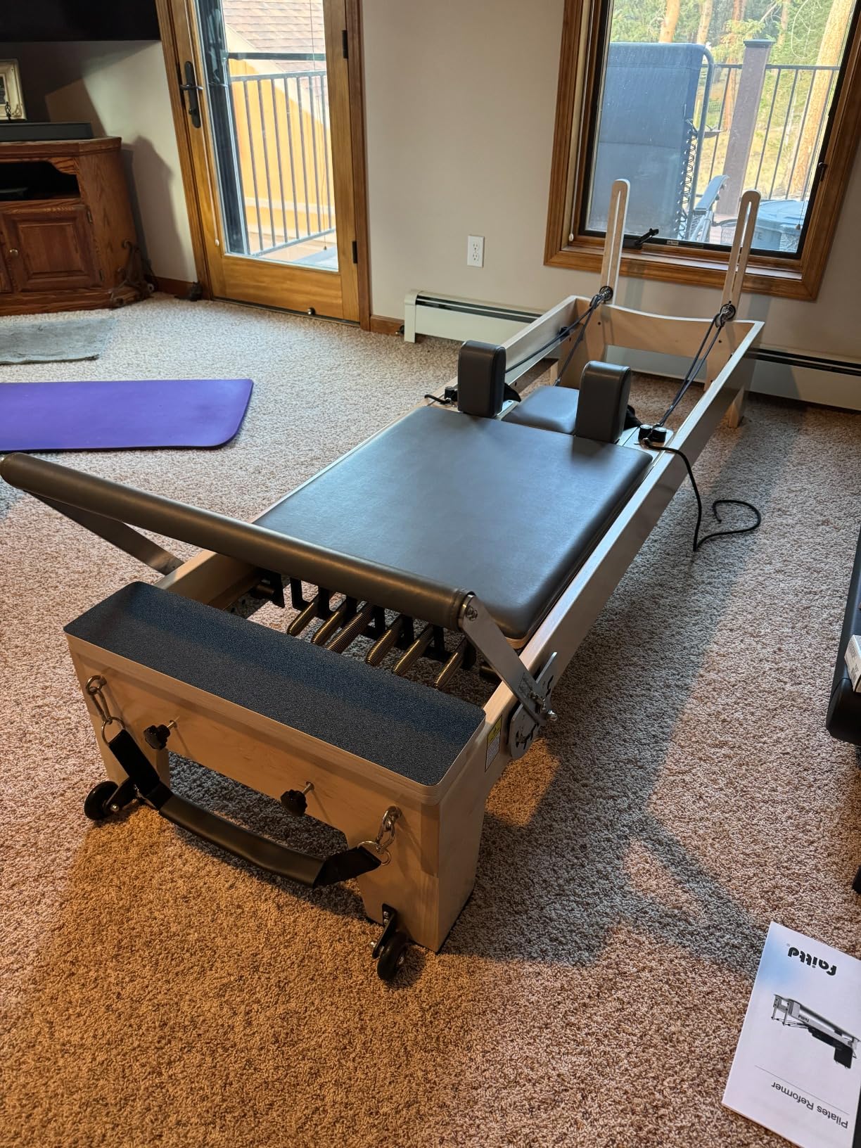 Pilates Reformer, Pilates Reformer Equipment with Reformer Accessories, Reformer Box, Padded Jump Board, Reformer Pilates Machine for Home Workouts customer photo 2