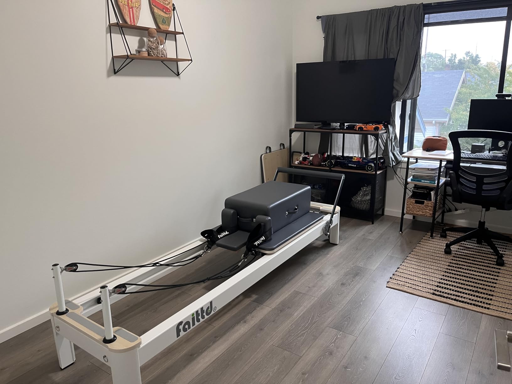 Aluminium Pilates Reformer, Pilates Reformer Equipment with Reformer Accessories, Reformer Box, Padded Jump Board, Reformer Pilates Machine for Home Workouts customer photo 2
