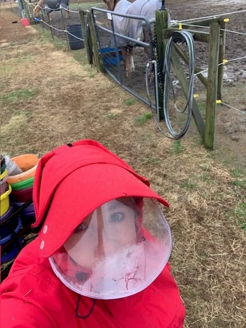 iCreek Rain Suit Waterproof Jacket with Pants 2 Pieces Breathable Lightweight Packable Raincoat with Hooded Rain Gear Unisex customer photo 2