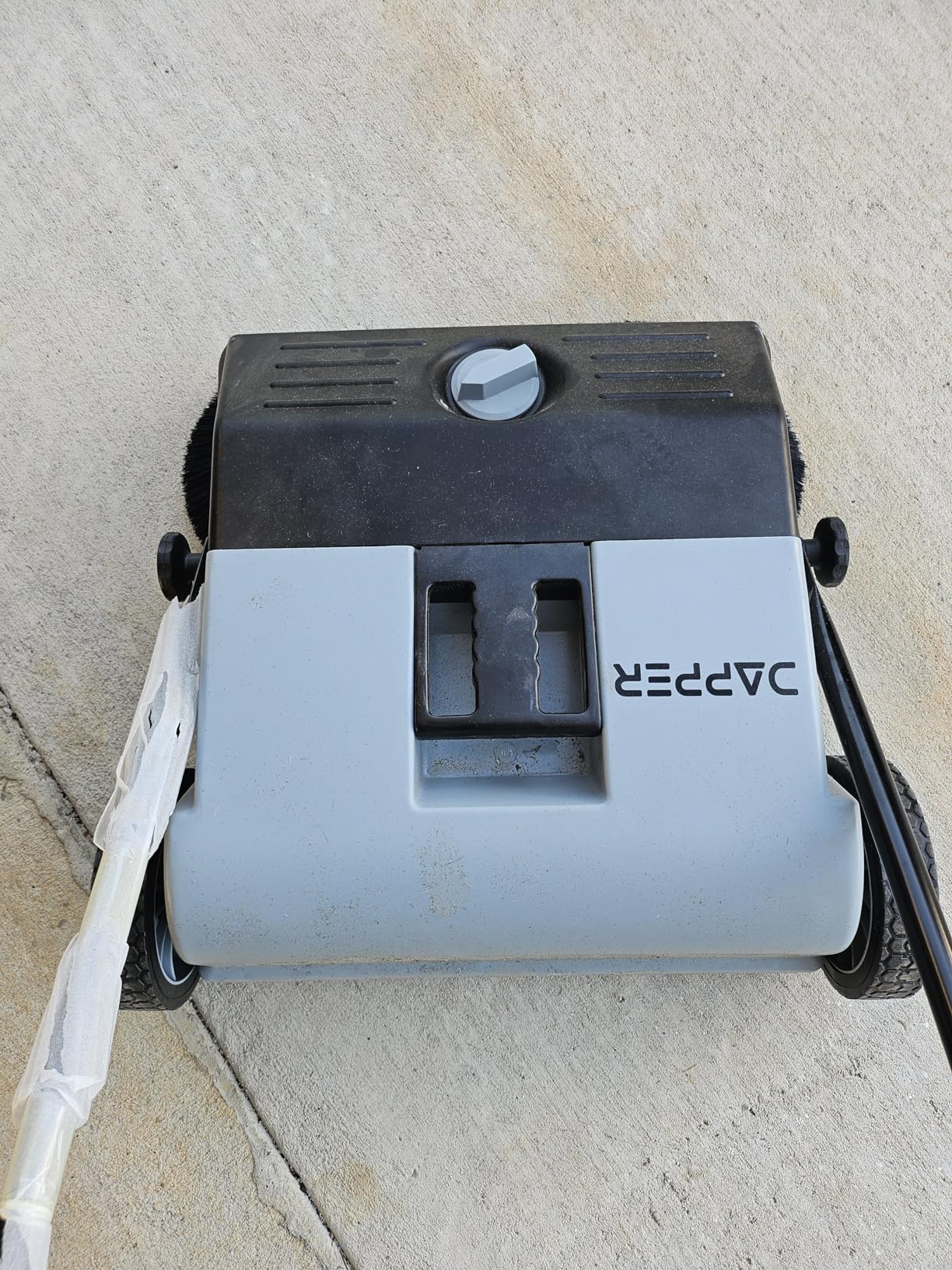 Dapper Supply Walk-Behind Outdoor Hand Push Floor Sweeper, 36