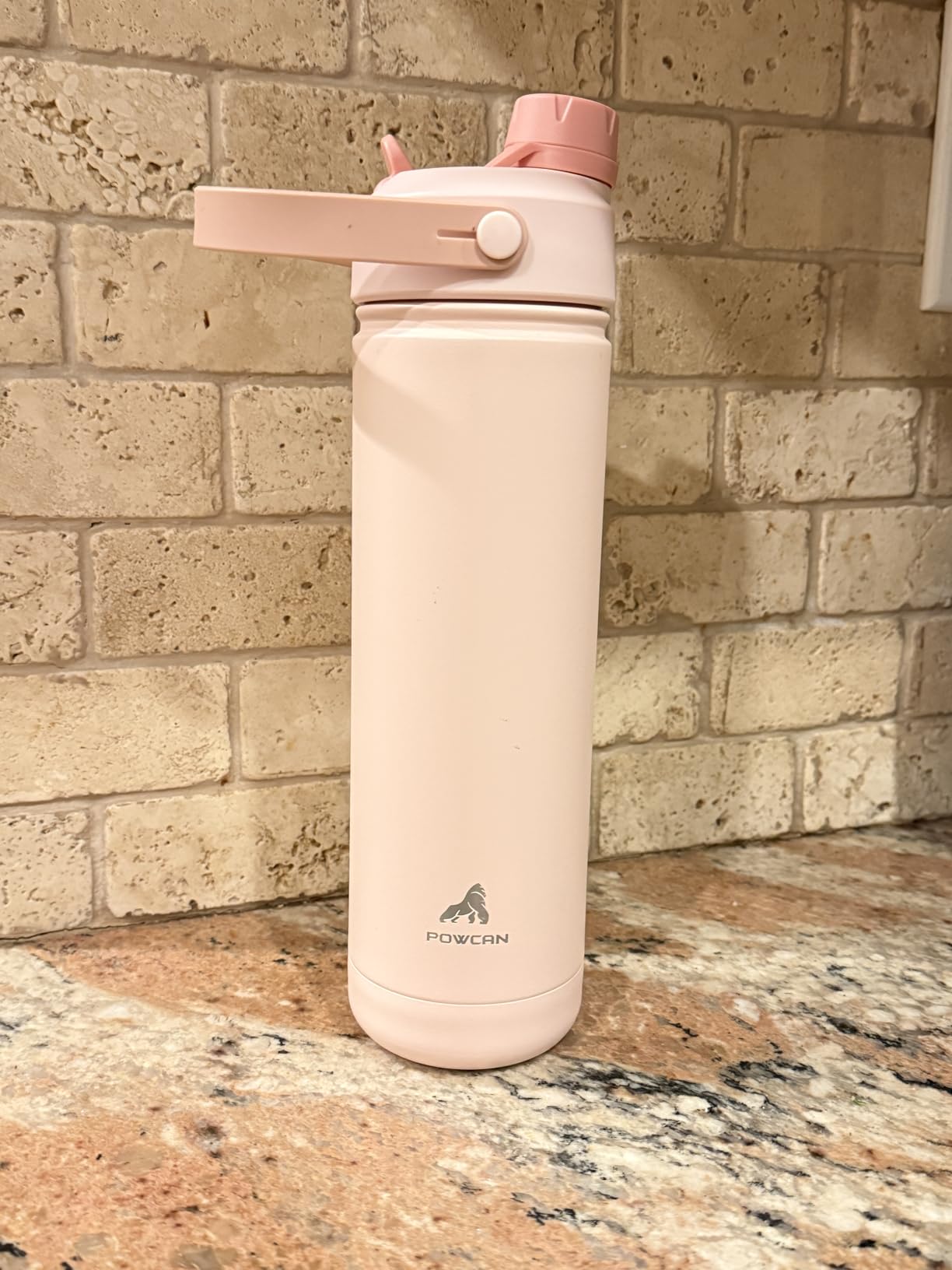 POWCAN 40 oz Insulated Water Bottle with 2-in-1 Straw and Spout Lid, Keep Cold 24H, Leak-Proof, BPA-Free, Double Wall Stainless Steel Water Bottle for Sports, Gym, Travel, and School (Dark Knight) customer photo 1