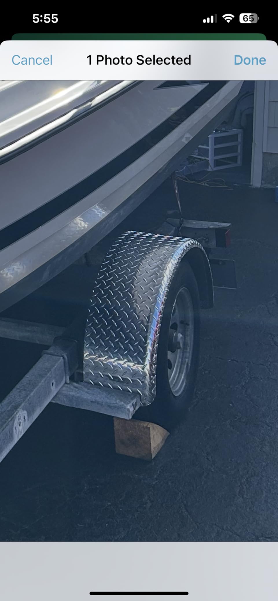 Tie Down Trailer Fenders Single Axle - Diamond Plated, Made in USA - Aluminum Trailer Fender - for 13-16 Wheels (Requires 14.88 Overall Tire Diameter) - 33.74 L x 9 W x 14.88 H (2 Fenders) customer photo 2
