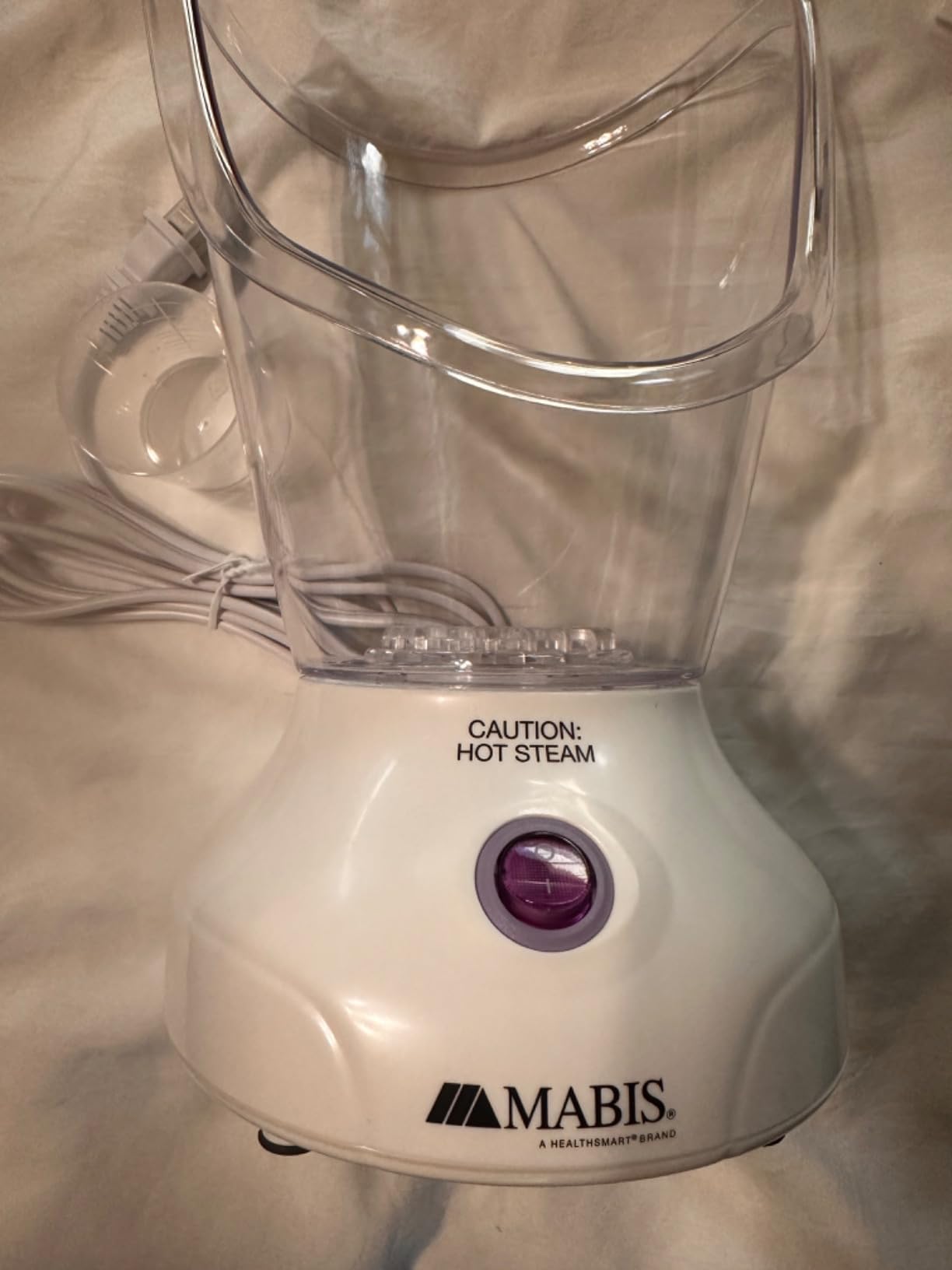 Mabis Steam Inhaler with Adjustable Facial & Nasal Mask (FSA/HSA) - Natural Vapor Inhaler Therapy for Sinus Relief, Skincare, & Pore Cleansing | Plug-in Vaporizer Humidifier - 60ml Liquid Capacity customer photo 2