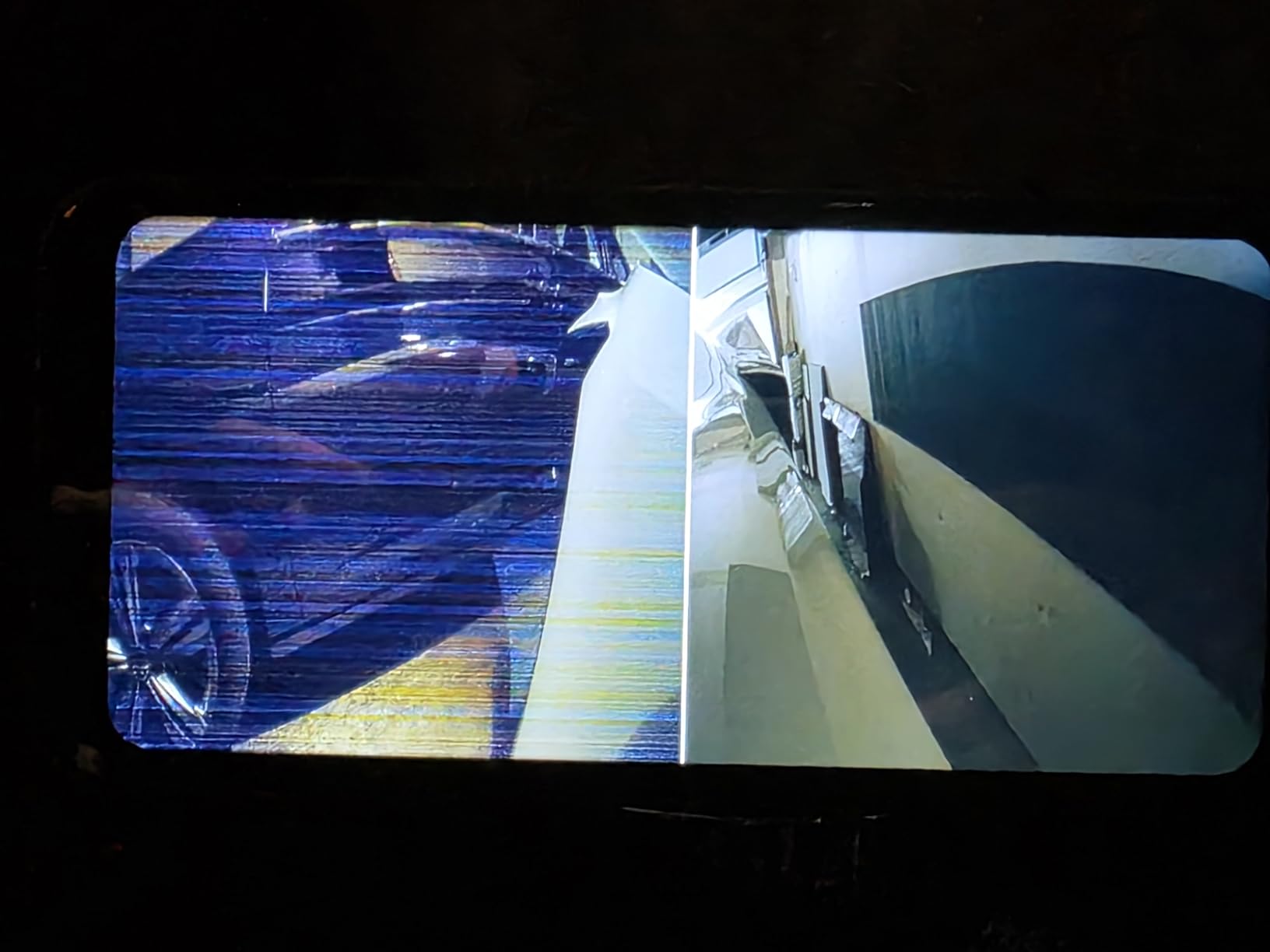 6.25inch CAR Side View Blind Area System,Left and Right Blind spot Camera Driving Recorder BSD Warning Monitoring(Camera Monitor System) (6.25