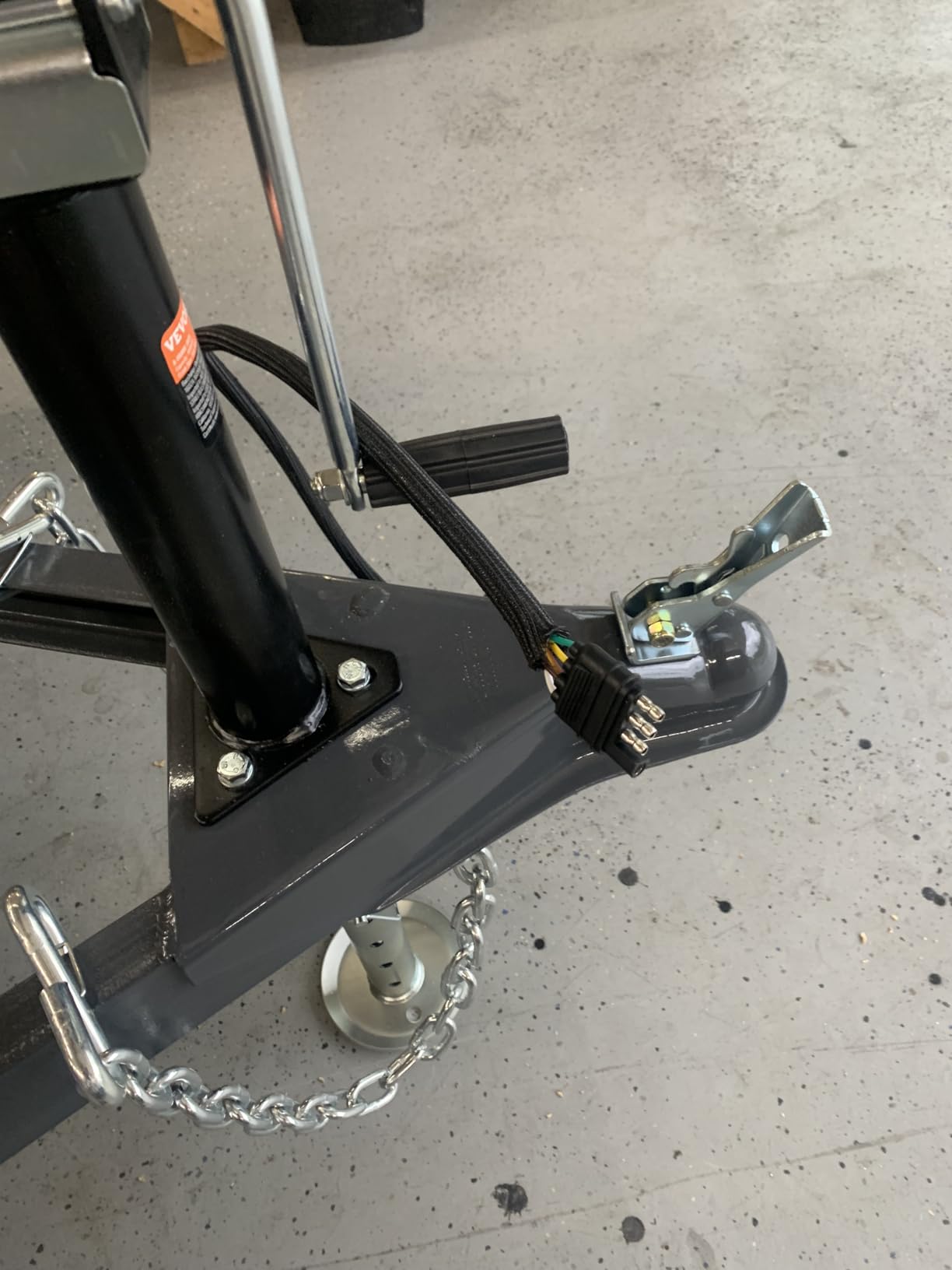 GusHill USA GH 25210 A-Frame Trailer Coupler, 2-in Hitch Ball, 5,000 lbs, Durable Black E-Coating customer photo 1