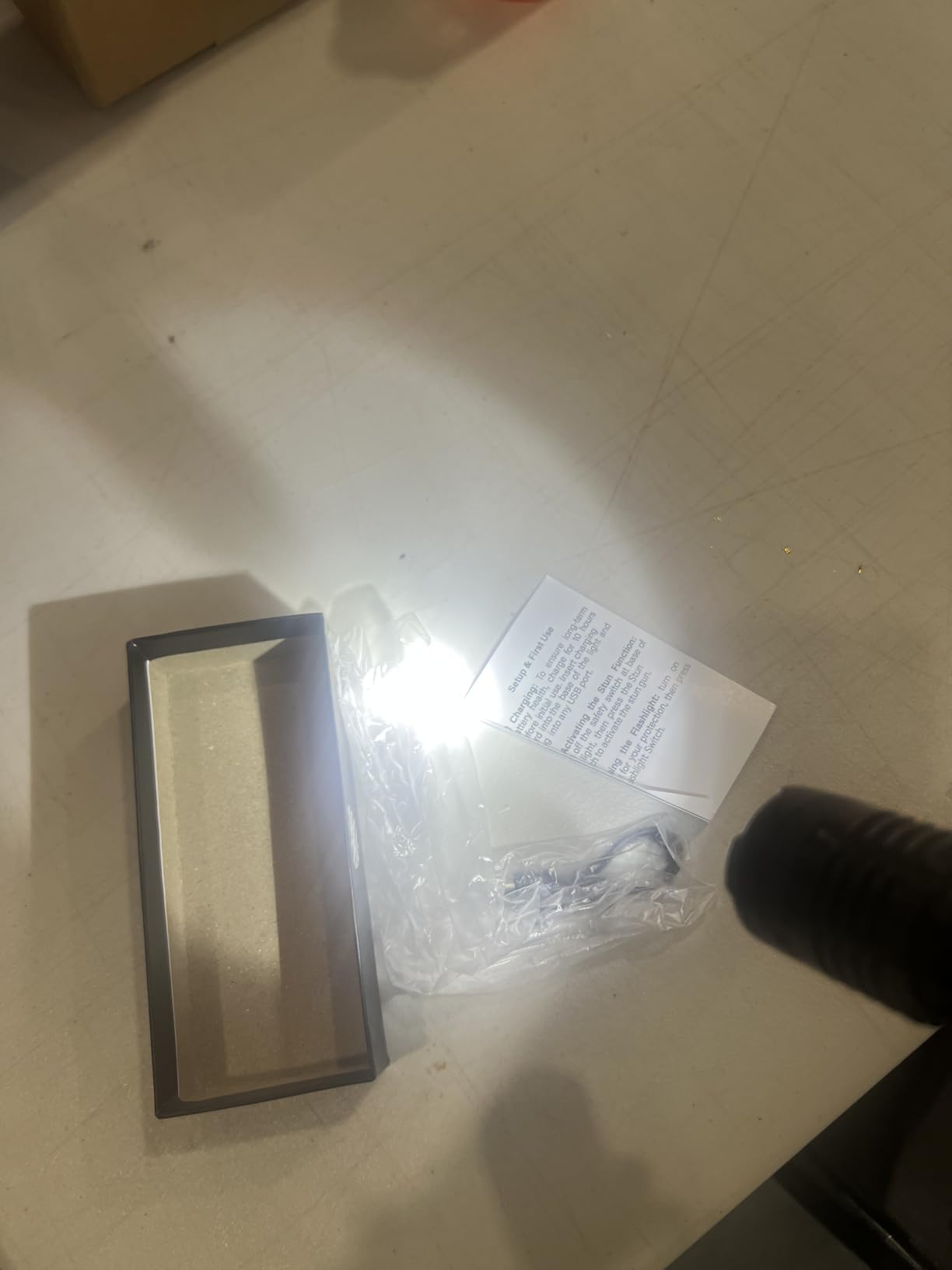 Pain Safari Shockwave Mini Tactical Flashlight | 15,000 Volts & 2 Amps | 200-Lumen Flashlight | Rechargeable customer photo 1