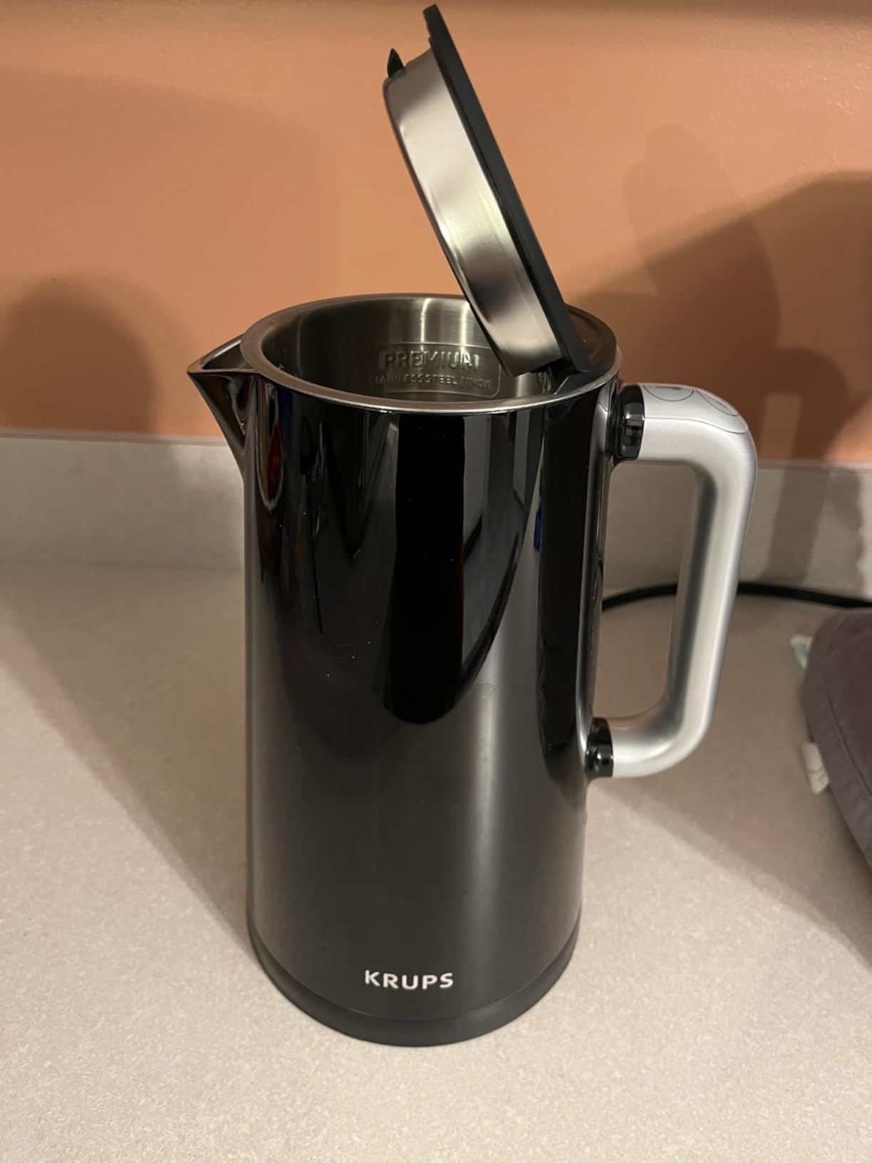 KRUPS Gooseneck Electric Kettle: 1L Stainless Steel, 1350W Fast Boiling, Boils 1 Cup in 80 Seconds, Temperature Control with 8 Presets, 60-Min Keep Warm, Precision Pour for Coffee and Tea customer photo 1