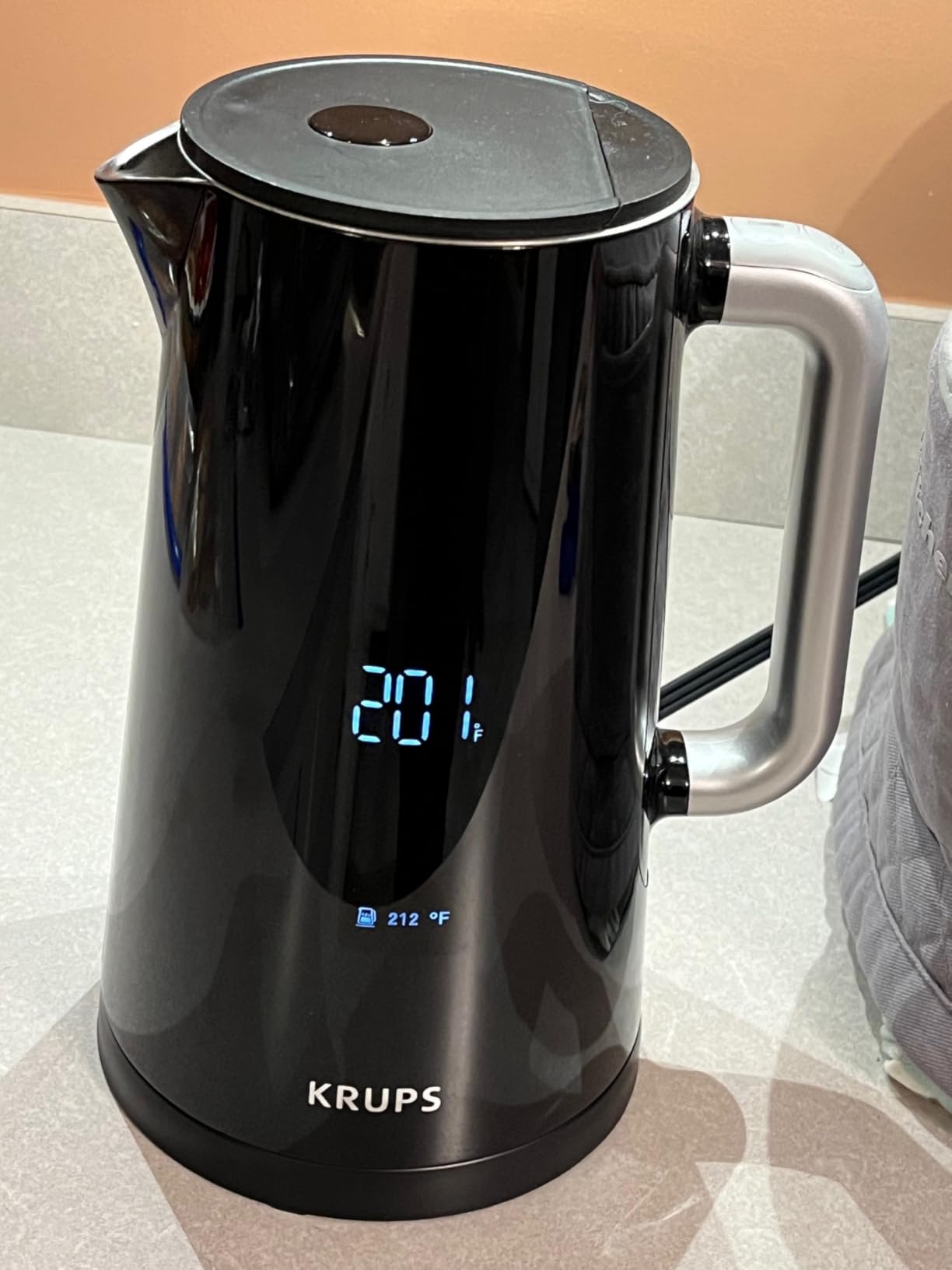 KRUPS Gooseneck Electric Kettle: 1L Stainless Steel, 1350W Fast Boiling, Boils 1 Cup in 80 Seconds, Temperature Control with 8 Presets, 60-Min Keep Warm, Precision Pour for Coffee and Tea customer photo 2