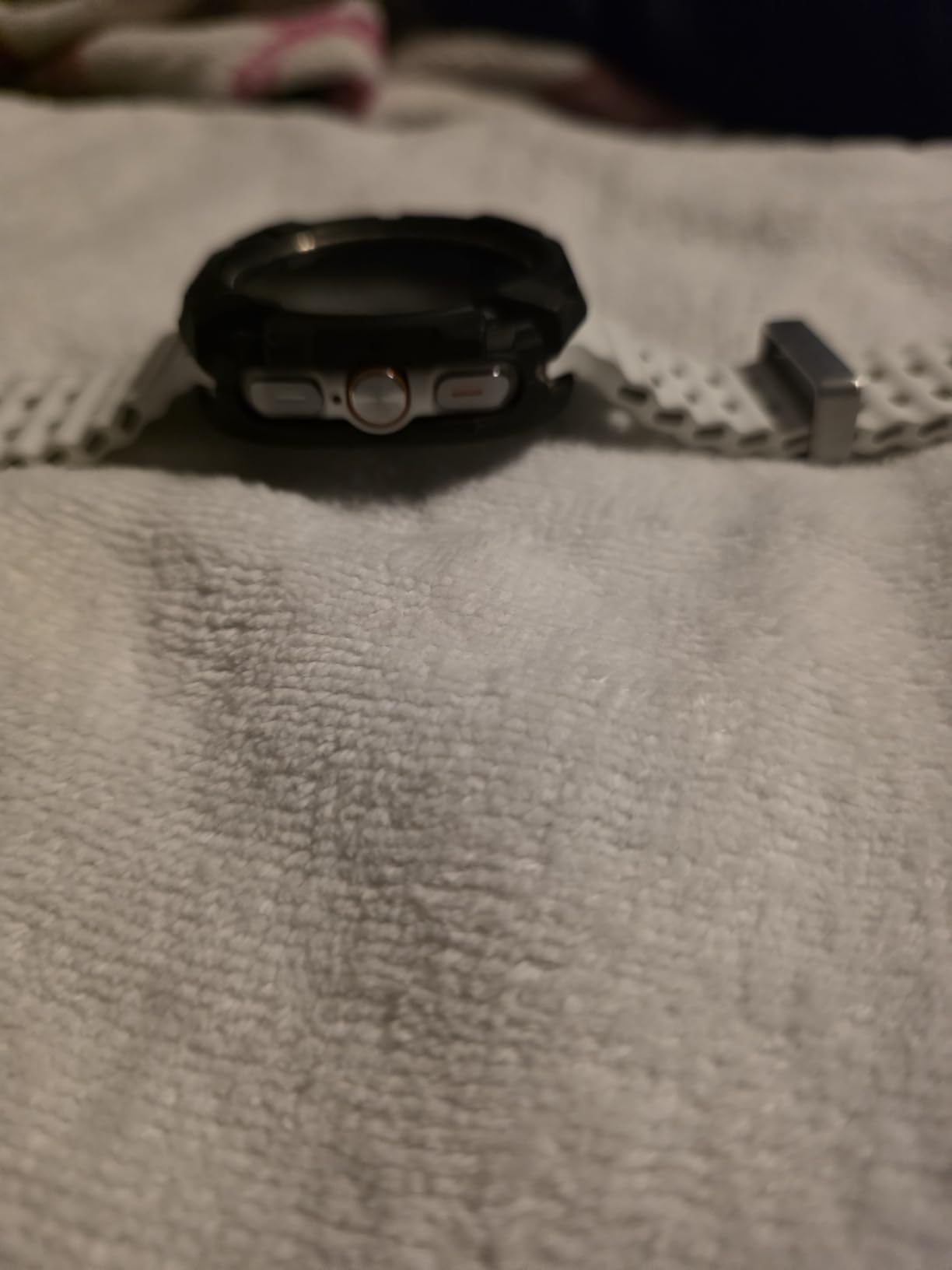 Spigen Rugged Armor Designed for Samsung Galaxy Watch 7 44mm Case Durable TPU Cover (2024) - Matte Black customer photo 1