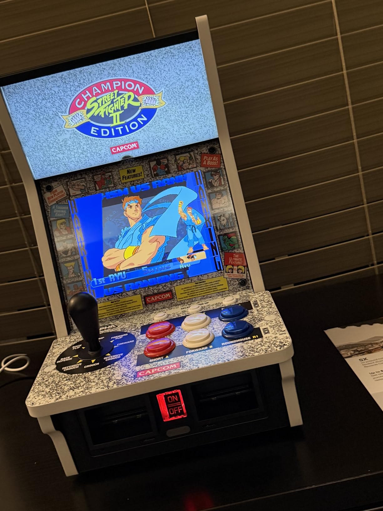 Evercade Alpha Mega Man Bartop Arcade - Pre-assembled unit with Competition-Grade Arcade Controls + 8