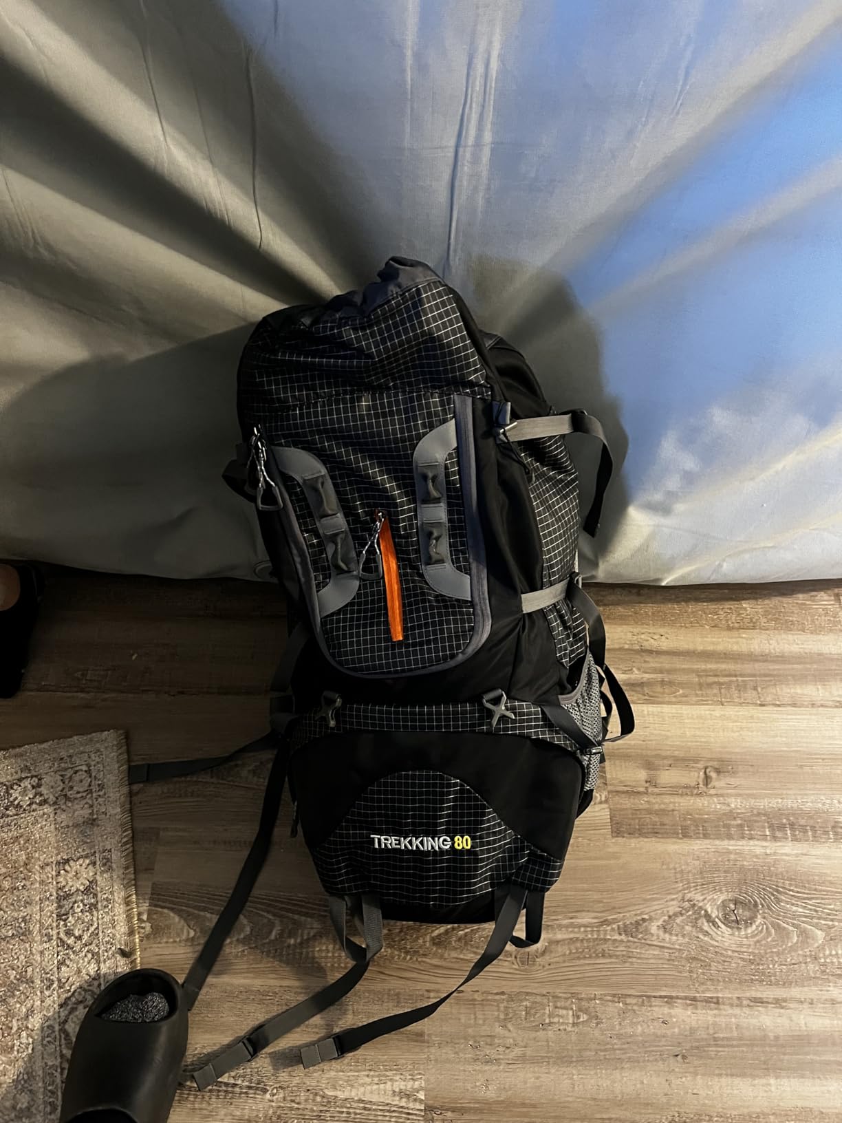 Bseash 80L Waterproof Hiking Camping Backpack with Rain Cover, Lightweight Outdoor Sport Travel Daypack for Climbing Touring (Black) customer photo 1