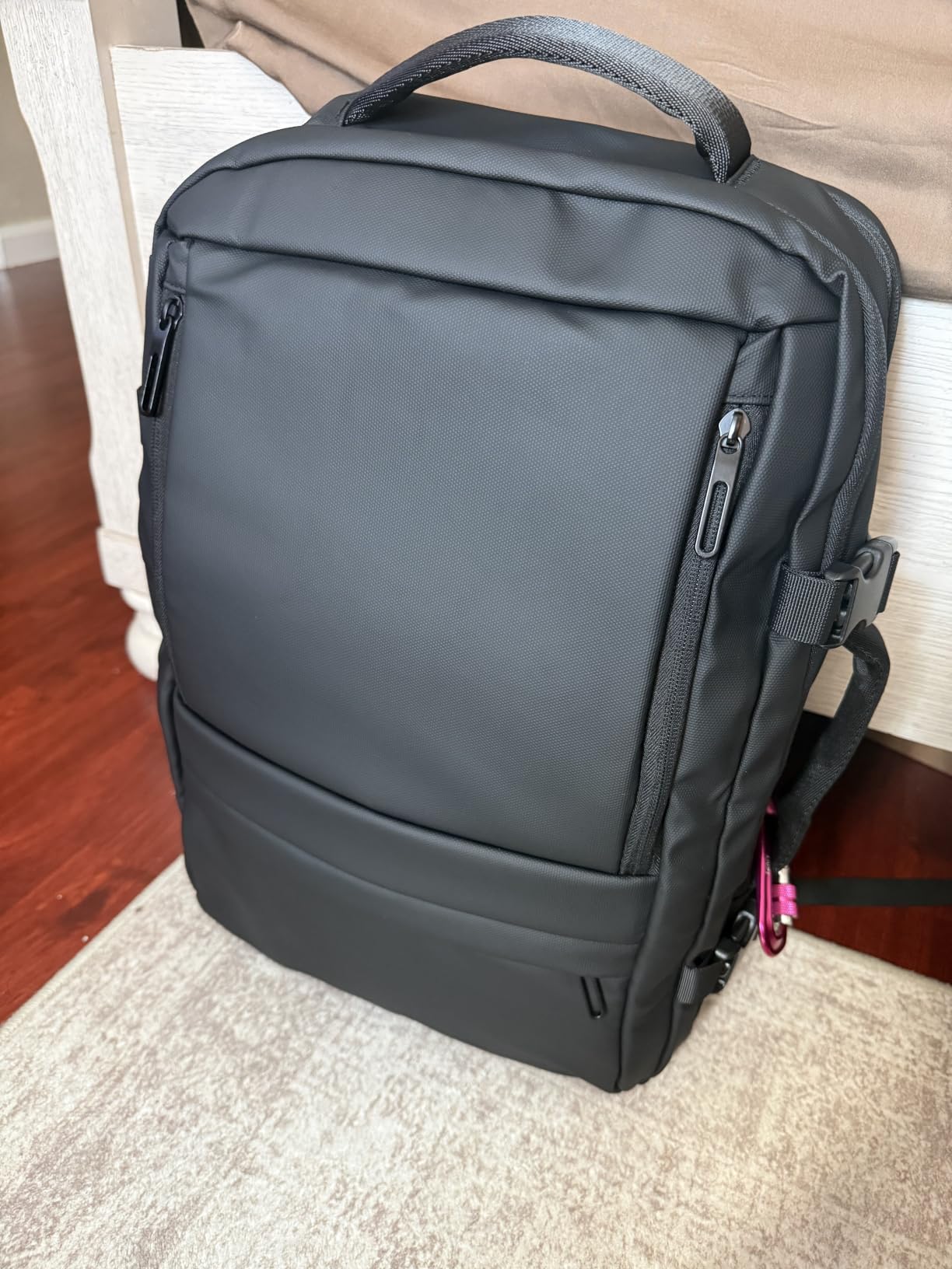 Rcrirth Carry On Travel Backpack for Airplanes, 35L Suitcase Backpack Luggage Business Weekender Bag, Expandable Travel Carry On Flight Approved for Men Women, Black customer photo 2