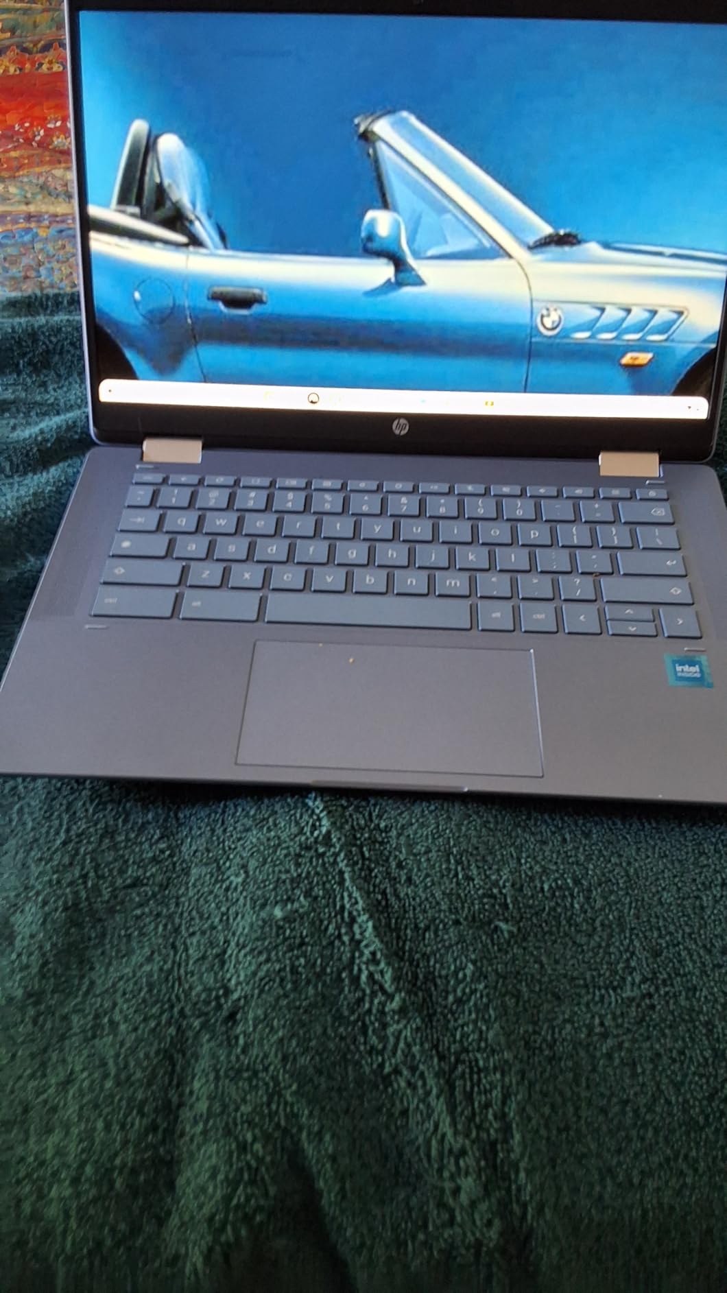 HP 14 2-in-1 Chromebook 14in FHD Intel CPU 4GB 64GB Storage (14b-Renewed) | Chrome OS, Convertible, Touchscreen Full HD, 4-Core up to 3.40GHz Processor, Blue customer photo 1